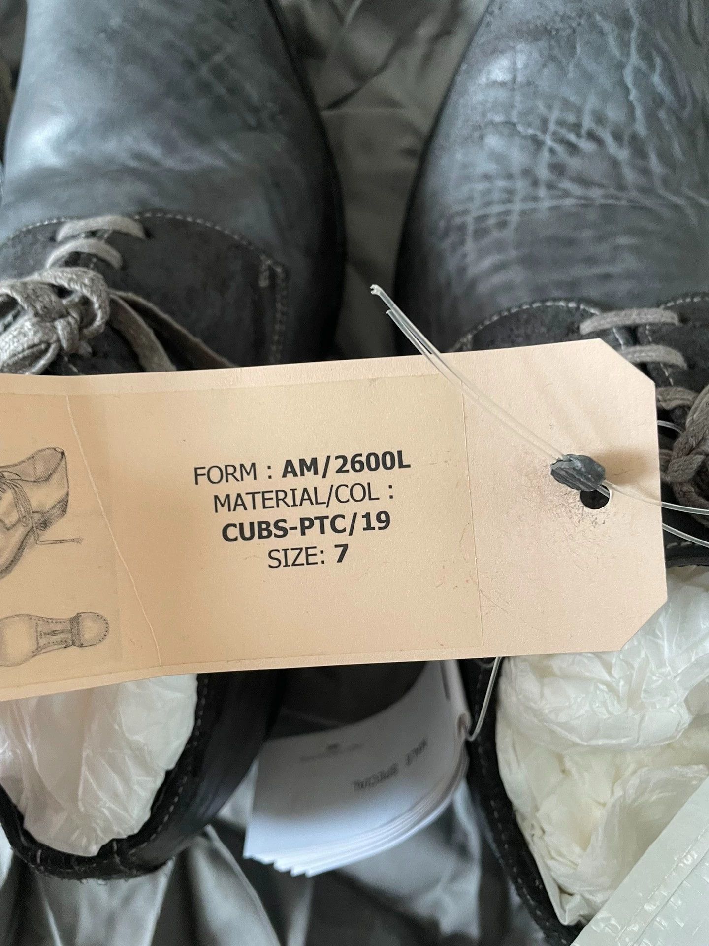 Carol Christian Poell CCP Cubs 19 Distressed Horsehide Derby US7 (Nike42) Size US 7 / EU 40 - 4 Thumbnail