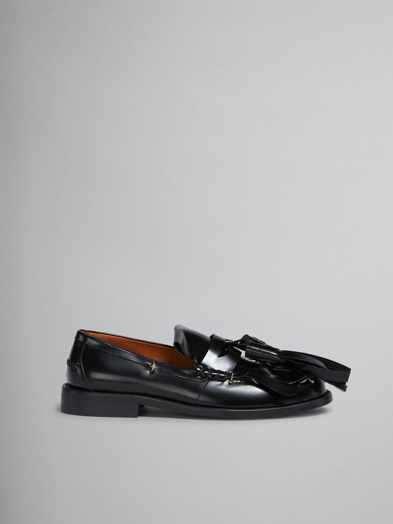 Marni o1w1db11125 Leather Bambi Loafer in Black Size US 9 / IT 39 - 2 Thumbnail