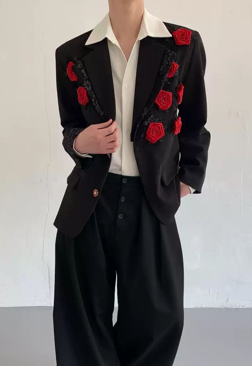 Other Men's Embroidered Double-Layer Blazer Size 38S - 1 Thumbnail