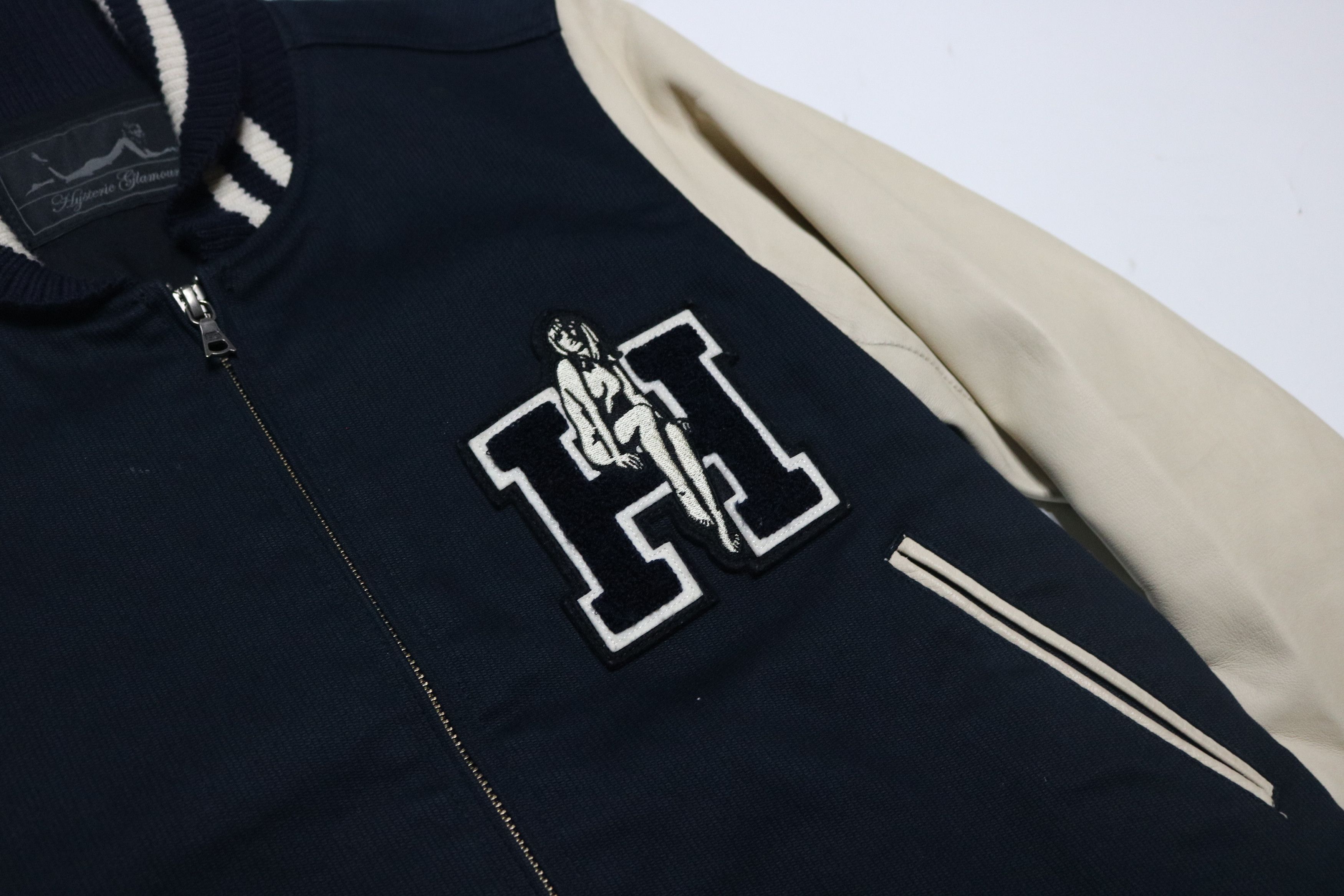 Hysteric Glamour HYSTERIC GLAMOUR lambskin leather varsity jacket Size ONE SIZE - 4 Thumbnail