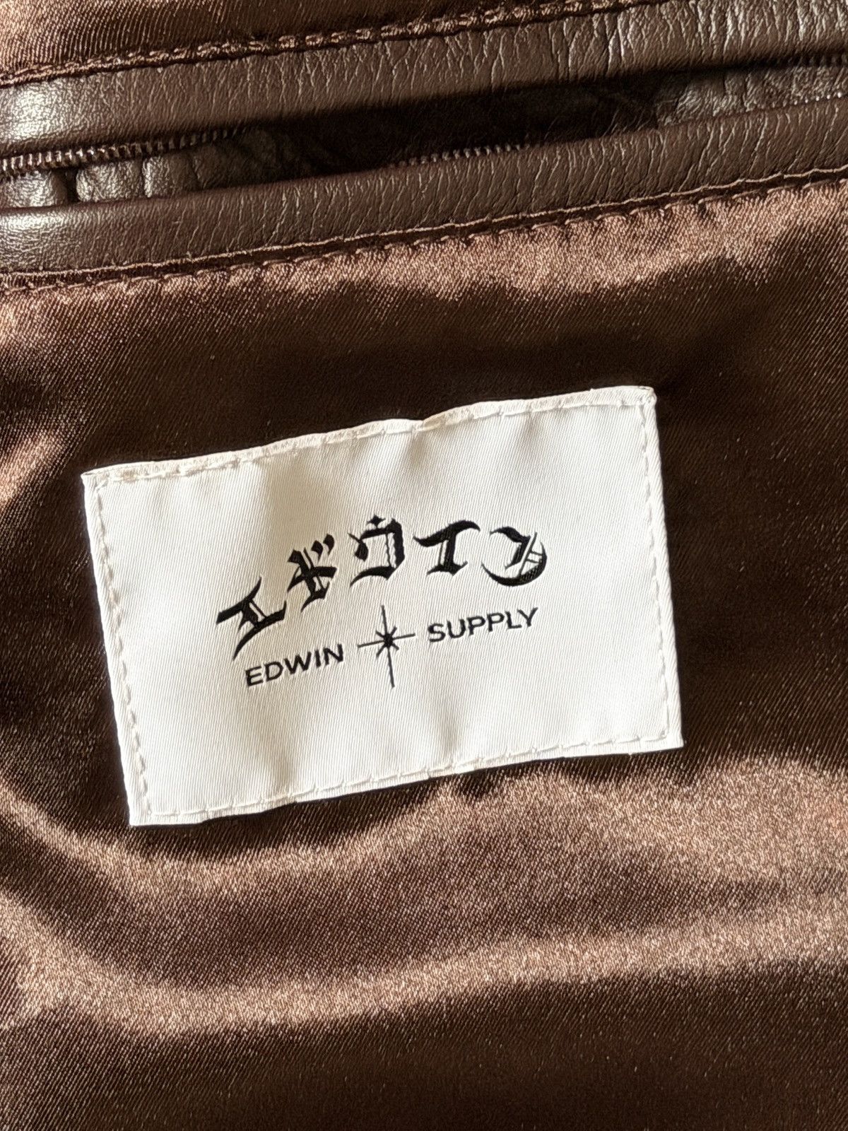 Edwin Edwin Dogma Leather Jacket Size US M / EU 48-50 / 2 - 5 Thumbnail