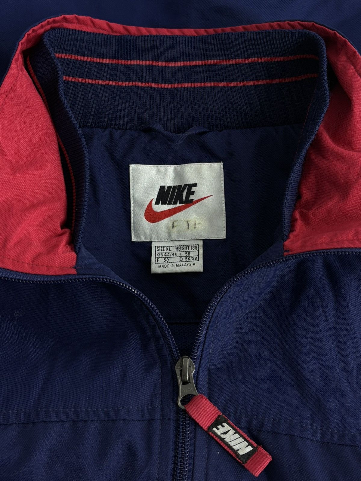 Nike Vintage 90s Nike England Rugby Union Retro Zip Jacket Size US XL / EU 56 / 4 - 20 Thumbnail