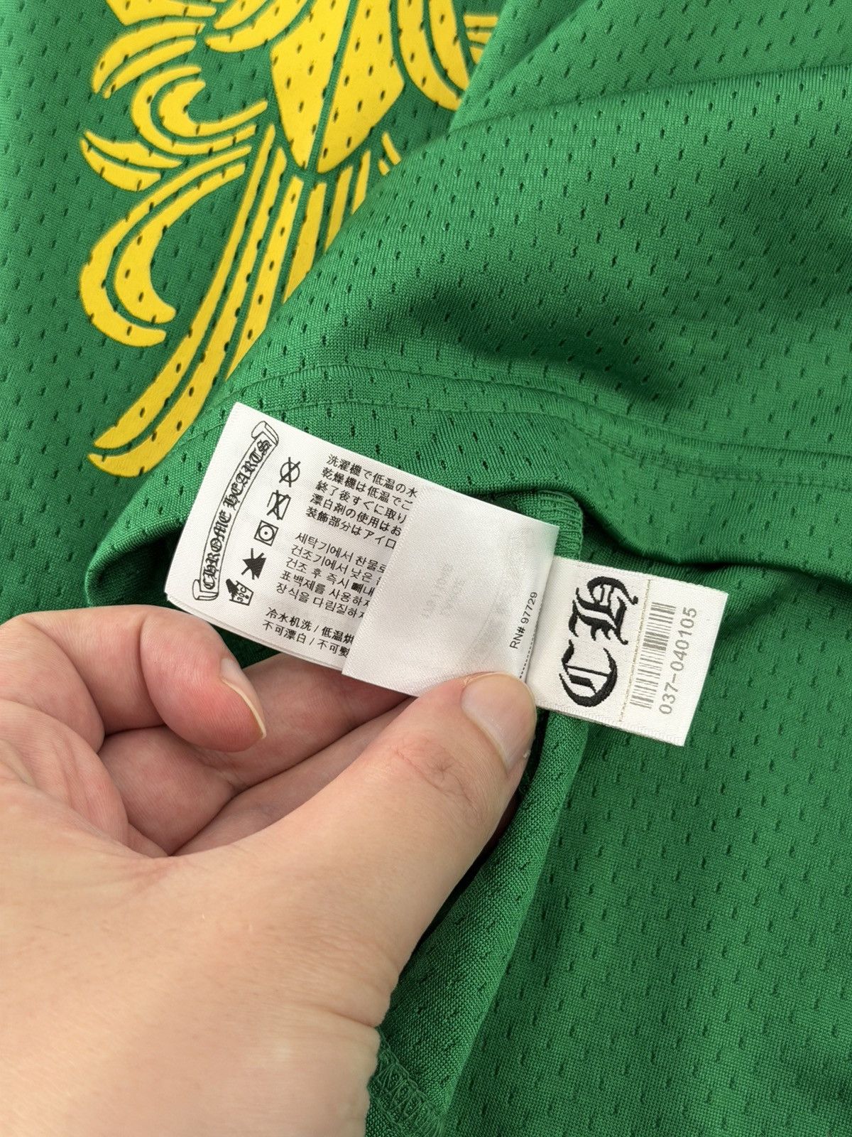 Chrome Hearts Chrome Hearts Green Exclusive Mesh Longsleeve Sz.L Size US L / EU 52-54 / 3 - 10 Thumbnail