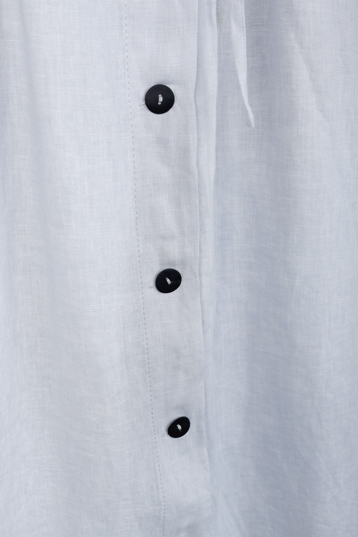 Sarah Pacini Sarah Pacini Light Grey Buttoned Linen Pantskirt Size 28" / US 6 / IT 42 - 6 Thumbnail
