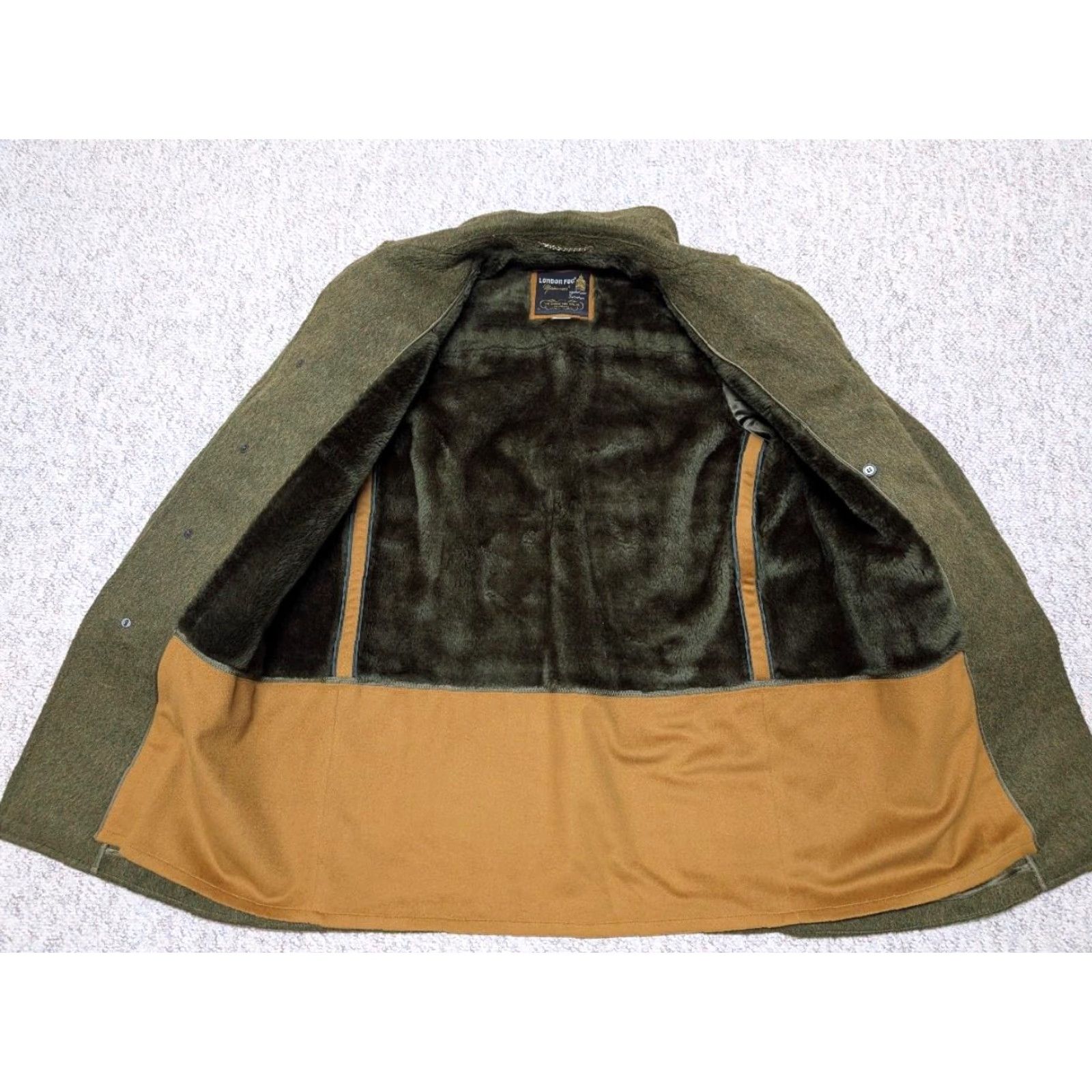 London Fog VINTAGE London Fog MOHAIR Overcoat Shirt Men M 42 Green Wool Coat Cobain 1960s 70s Shaggy Furry Solid Wool Size US M / EU 48-50 / 2 - 5 Thumbnail