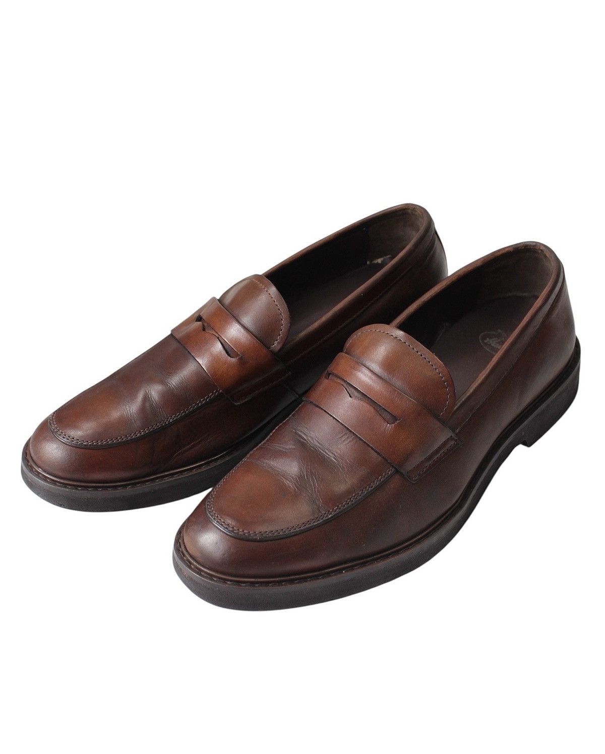Japanese Brand × Vintage 2011 HAWKINS BROWN LEATHER PENNY LOAFERS Size US 8 / EU 41 - 1 Thumbnail