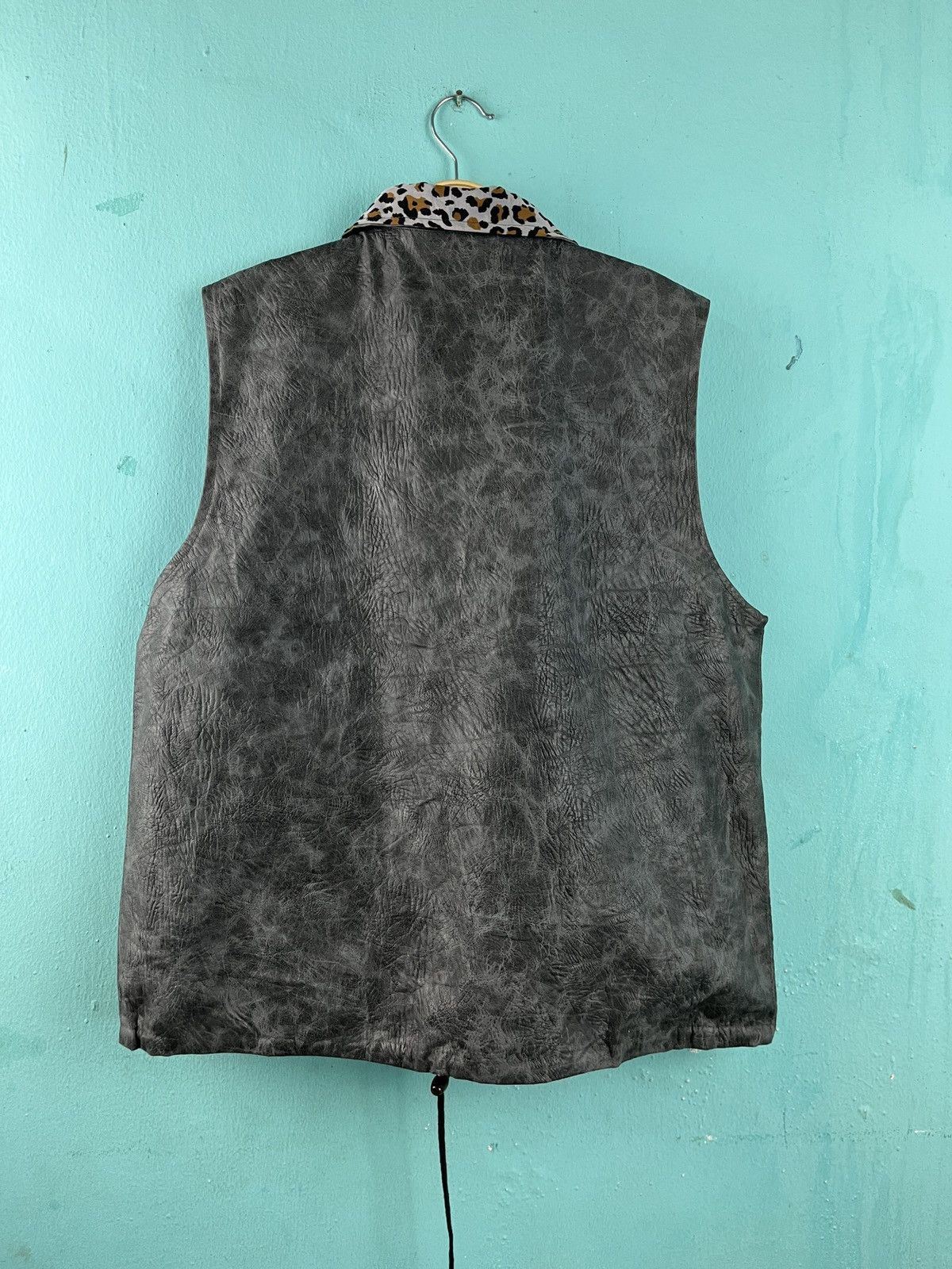 Vintage Genuine Leather Reversible Leopard Vest Jacket Size US M / EU 48-50 / 2 - 2 Thumbnail