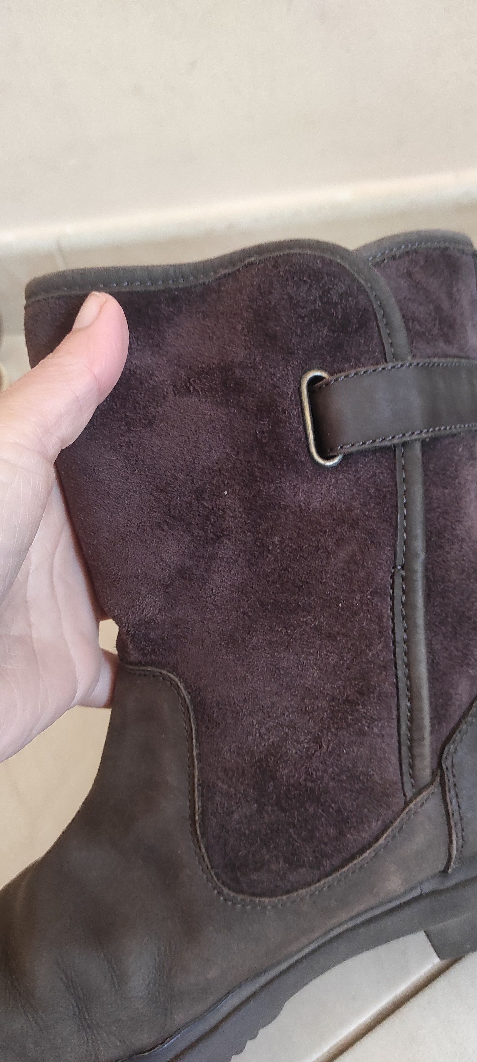 Ugg UGG Simmens Suede Leather Waterproof Shearling Boots Size US 8 / IT 38 - 6 Thumbnail