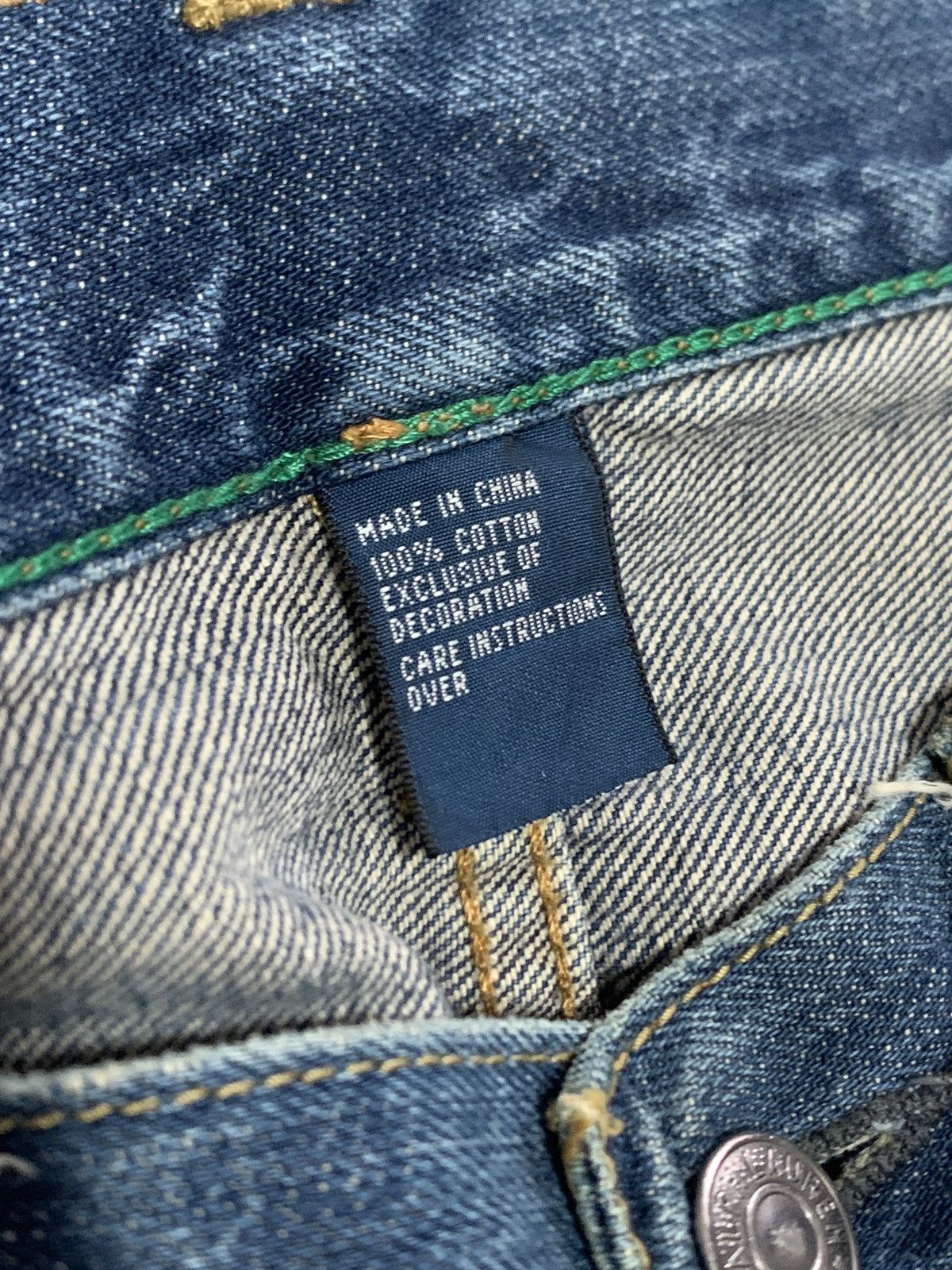 Polo Ralph Lauren 2000s Polo RL Ralph Lauren Slim Straight Selvedge Jeans Size US 31 - 11 Thumbnail