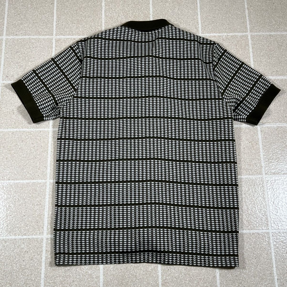 Buffalo David Bitton Buffalo David Short Sleeve Knit Button Up Shirt Olive Sz L Size US L / EU 52-54 / 3 - 5 Thumbnail