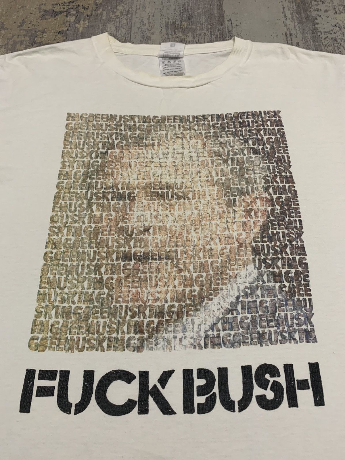 Band Tees × Vintage Vintage Fuck Bush War Sucks Photo Tees Size US M / EU 48-50 / 2 - 2 Thumbnail
