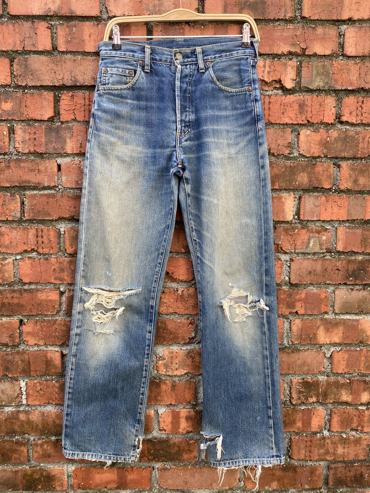 Levi's Vintage Clothing W30x31 Vintage levi's 503B redline distressed big E JAPAN Size US 30 / EU 46 - 1 Thumbnail