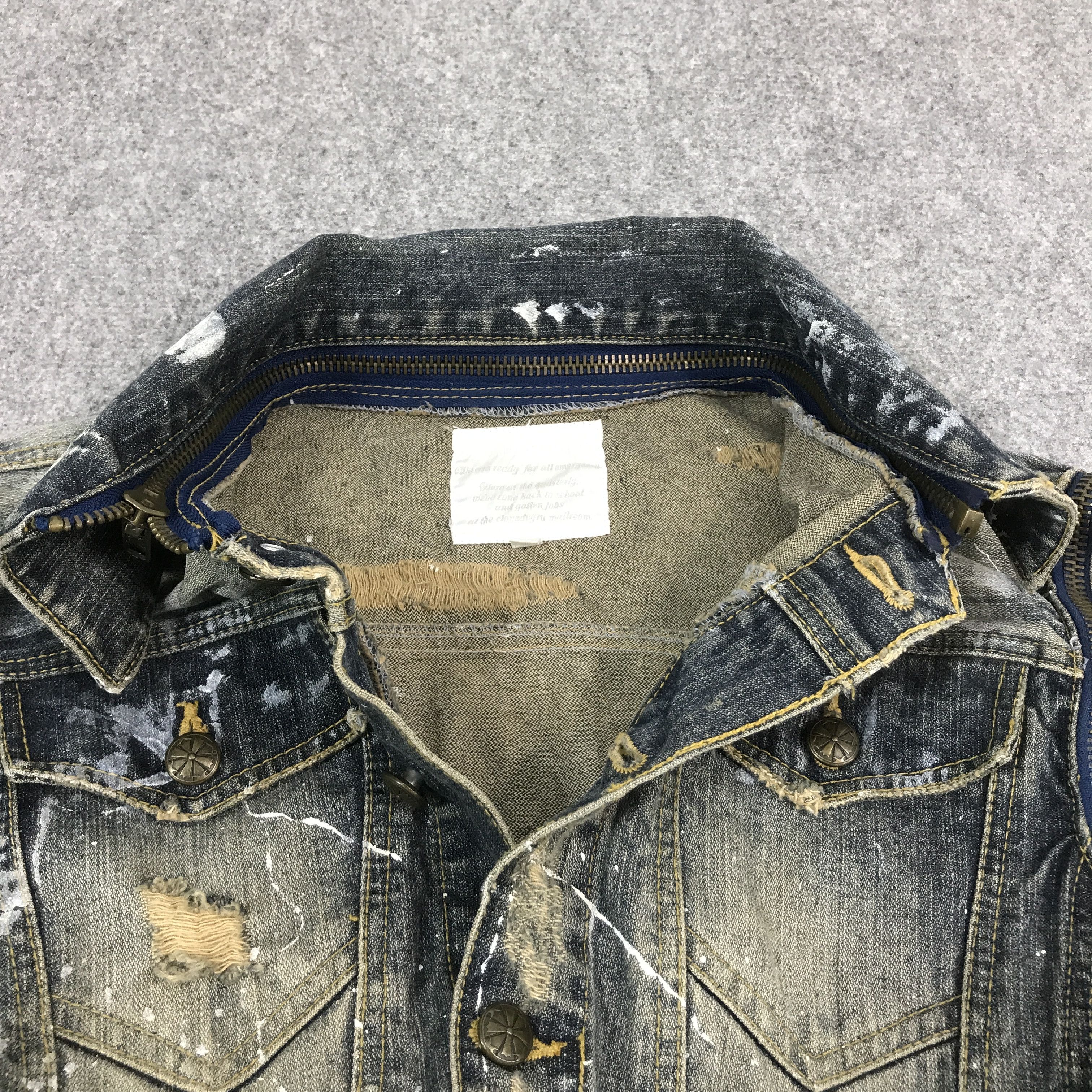 Japanese Brand japanese brand Distressed denim pink button jacket Size US M / EU 48-50 / 2 - 5 Thumbnail