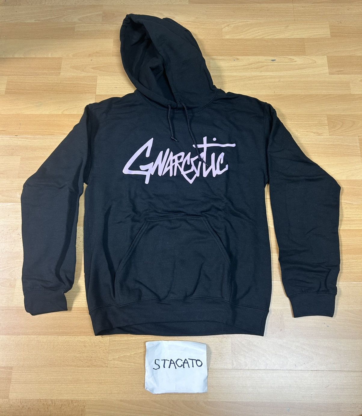 Gnarcotic × Rap Tees Gnarcotic Lil Gnar Logo Hoodie Black/Pink Size US S / EU 44-46 / 1 - 1 Thumbnail