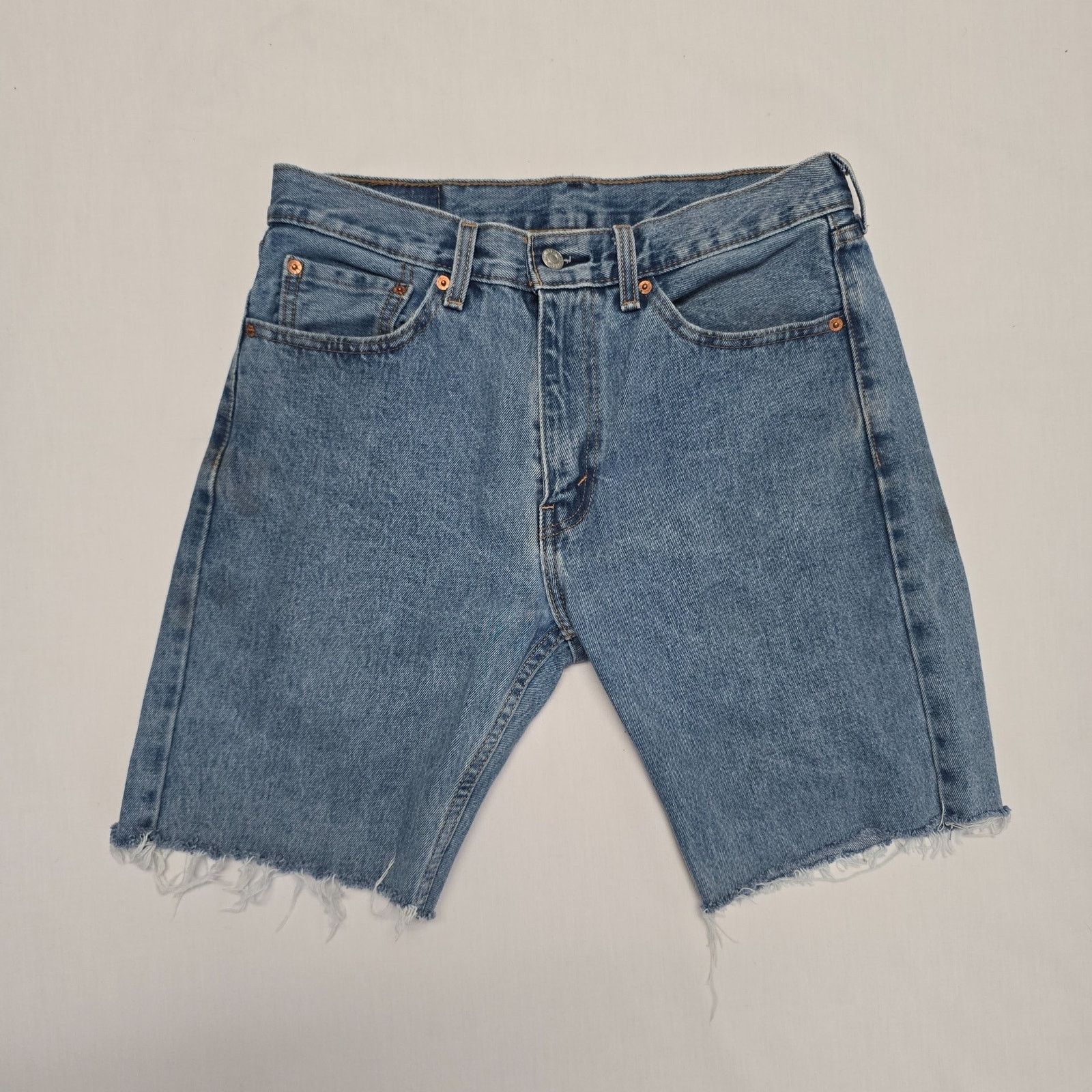 ERL × Levi's New ERL x Levis 501 Distressed Denim Shorts Size 30