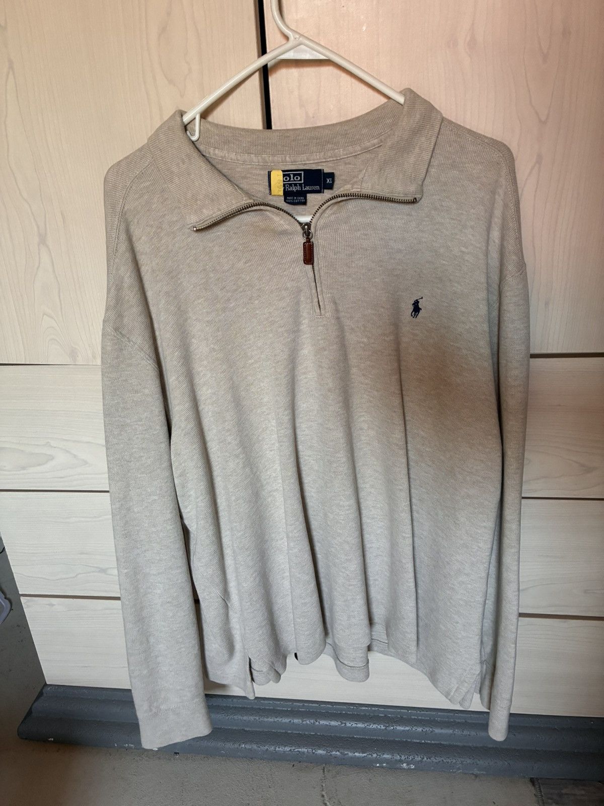 Polo Ralph Lauren Polo Ralph Lauren vintage quarter zip tan XL Size US XL / EU 56 / 4 - 1 Thumbnail