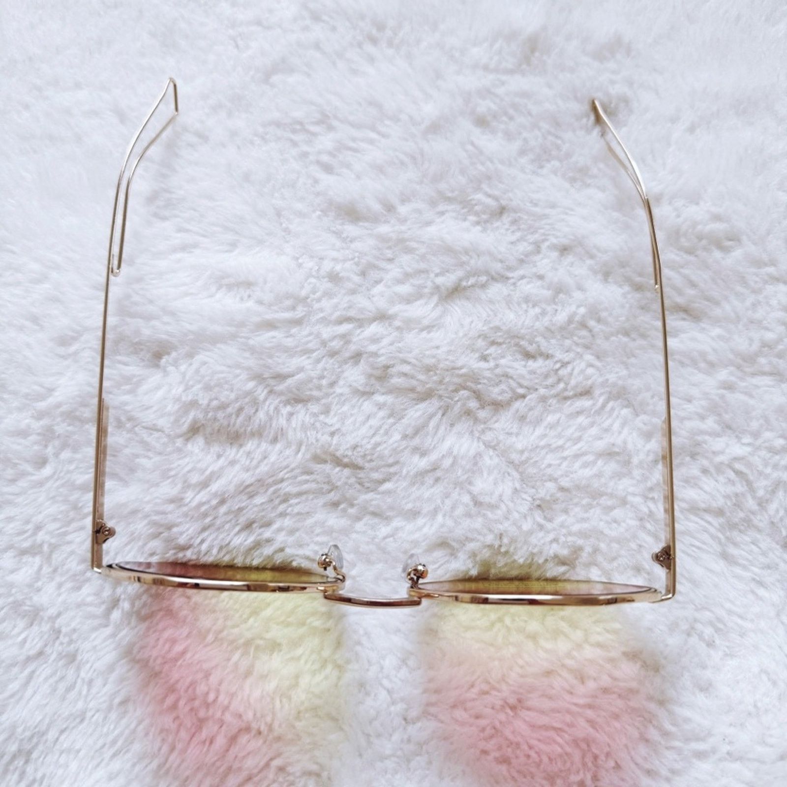 Other Seraphina Pink & Yellow Geometric Sunglasses Size ONE SIZE - 4 Thumbnail