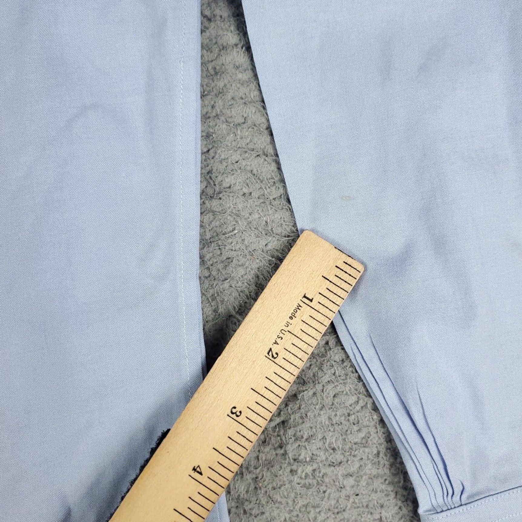 Brooks Brothers Brooks Brothers Dress Shirt Mens Size 16 Blue Slim Fit Button-Up Long Sleeve Cotton Size 42R - 7 Thumbnail