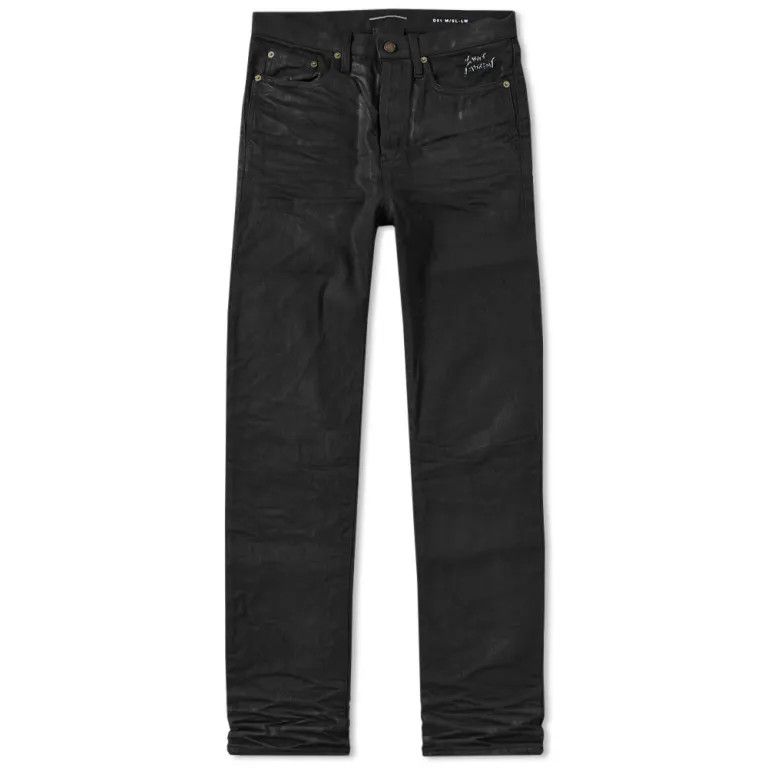 Saint Laurent Paris o1bcso1str0924 Slim-Fit Jeans in Black Size US 32 / EU 48 - 2 Thumbnail