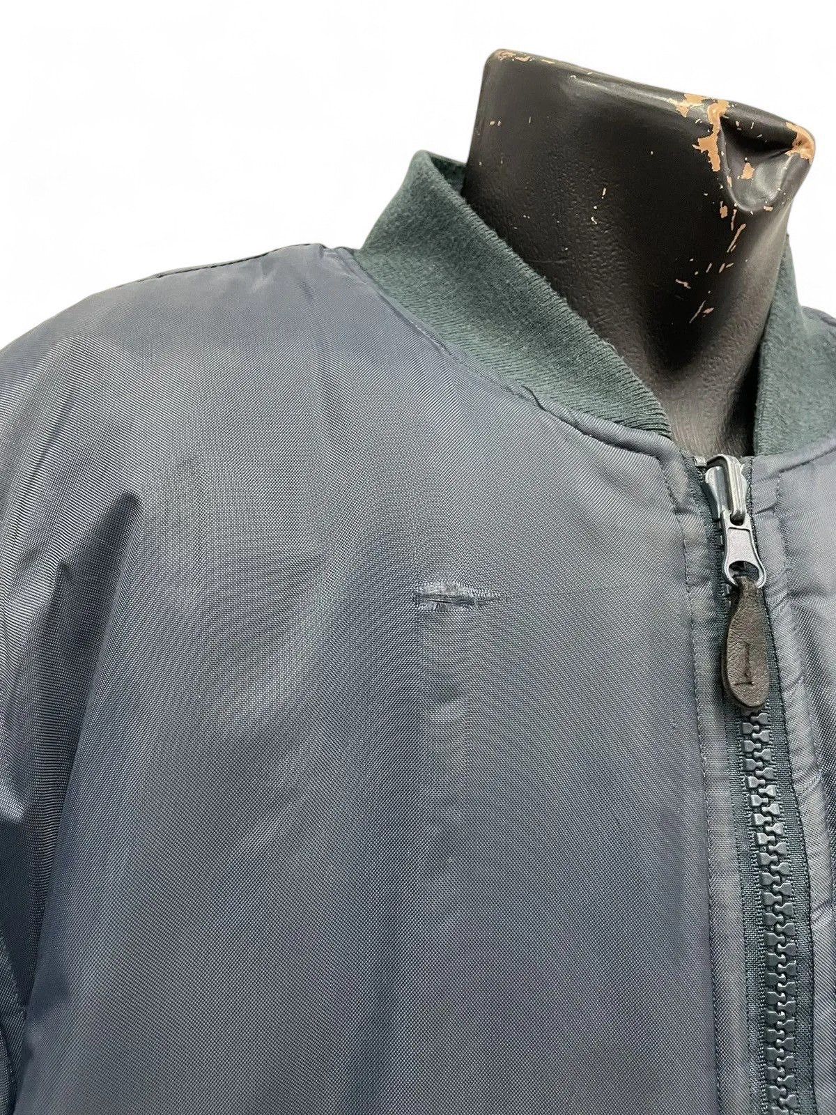 Alpha Industries Vintage Blue MA-1 Bomber Jacket Military Y2K Style Size US L / EU 52-54 / 3 - 6 Thumbnail