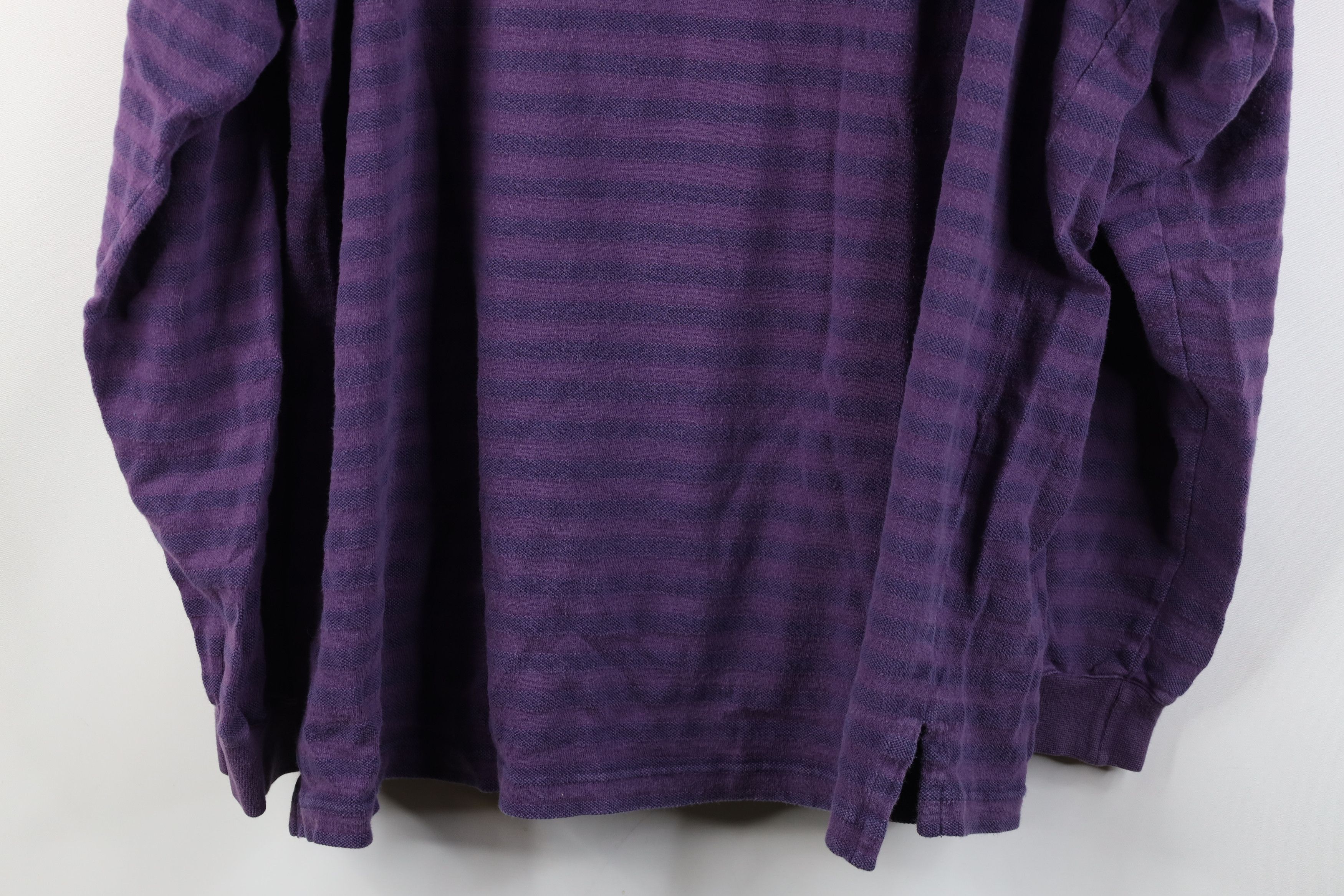 Eddie Bauer Vintage 90s Eddie Bauer Long Sleeve Rugby Polo Shirt Purple Size US XL / EU 56 / 4 - 13 Thumbnail