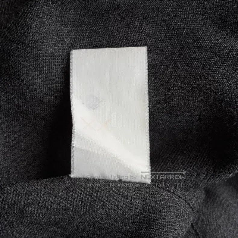 Yohji Yamamoto YOHJI YAMAMOTO Artificial Silk Collar Button Grey Shirt Size US M / EU 48-50 / 2 - 7 Thumbnail