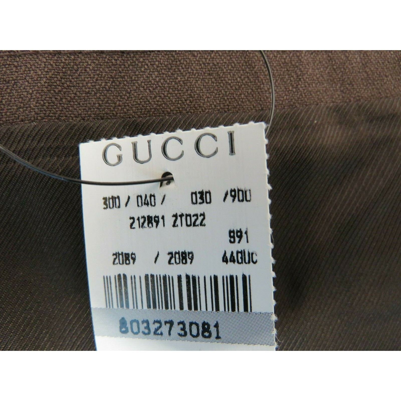 Gucci GUCCI 212891 BROWN COTTON JEWELED TURNLOCKS BUCKLE SKIRT 44 Size 30" / US 8 / IT 44 - 11 Thumbnail