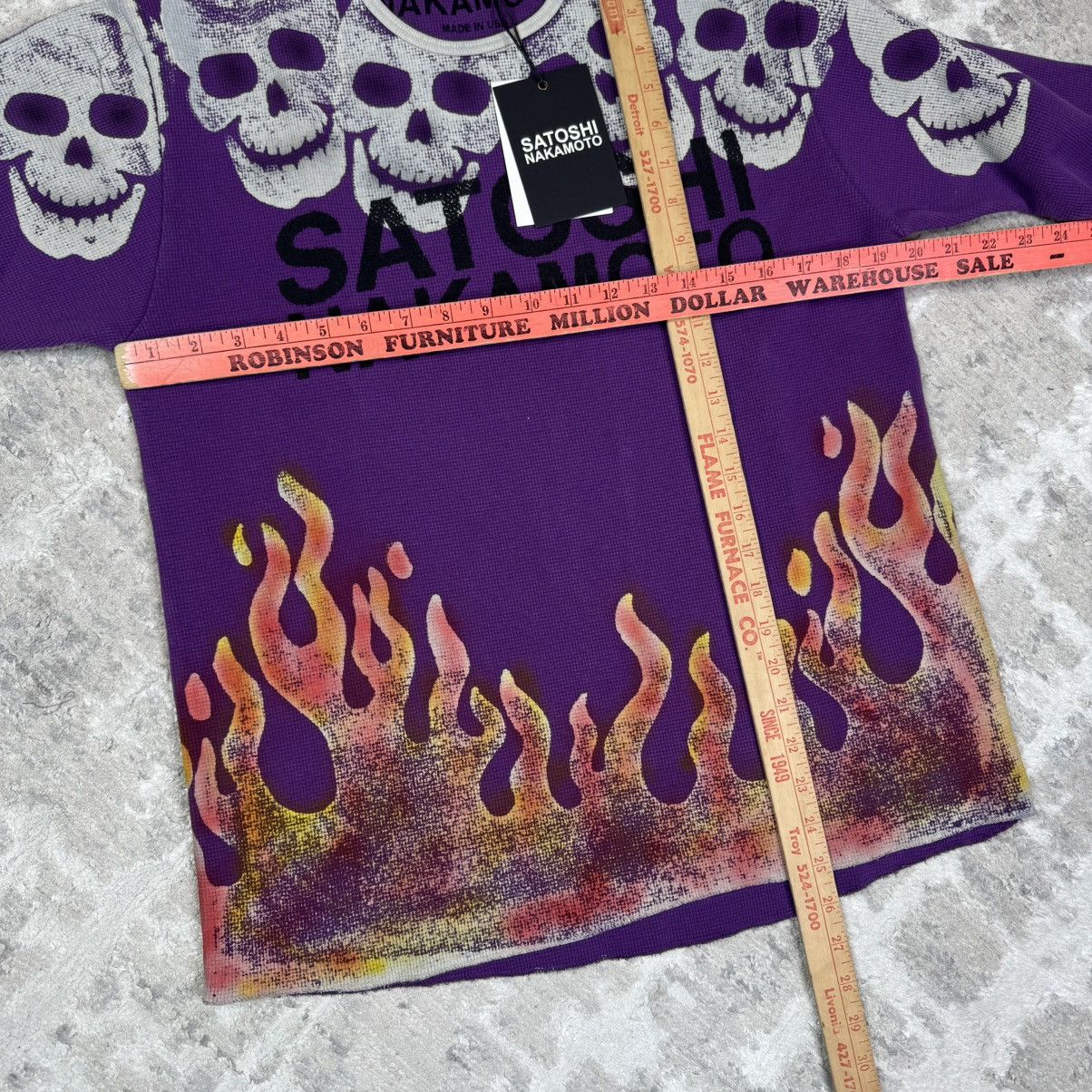 Satoshi Nakamoto lost boys skull long sleeve thermal shirt Size US M / EU 48-50 / 2 - 13 Thumbnail
