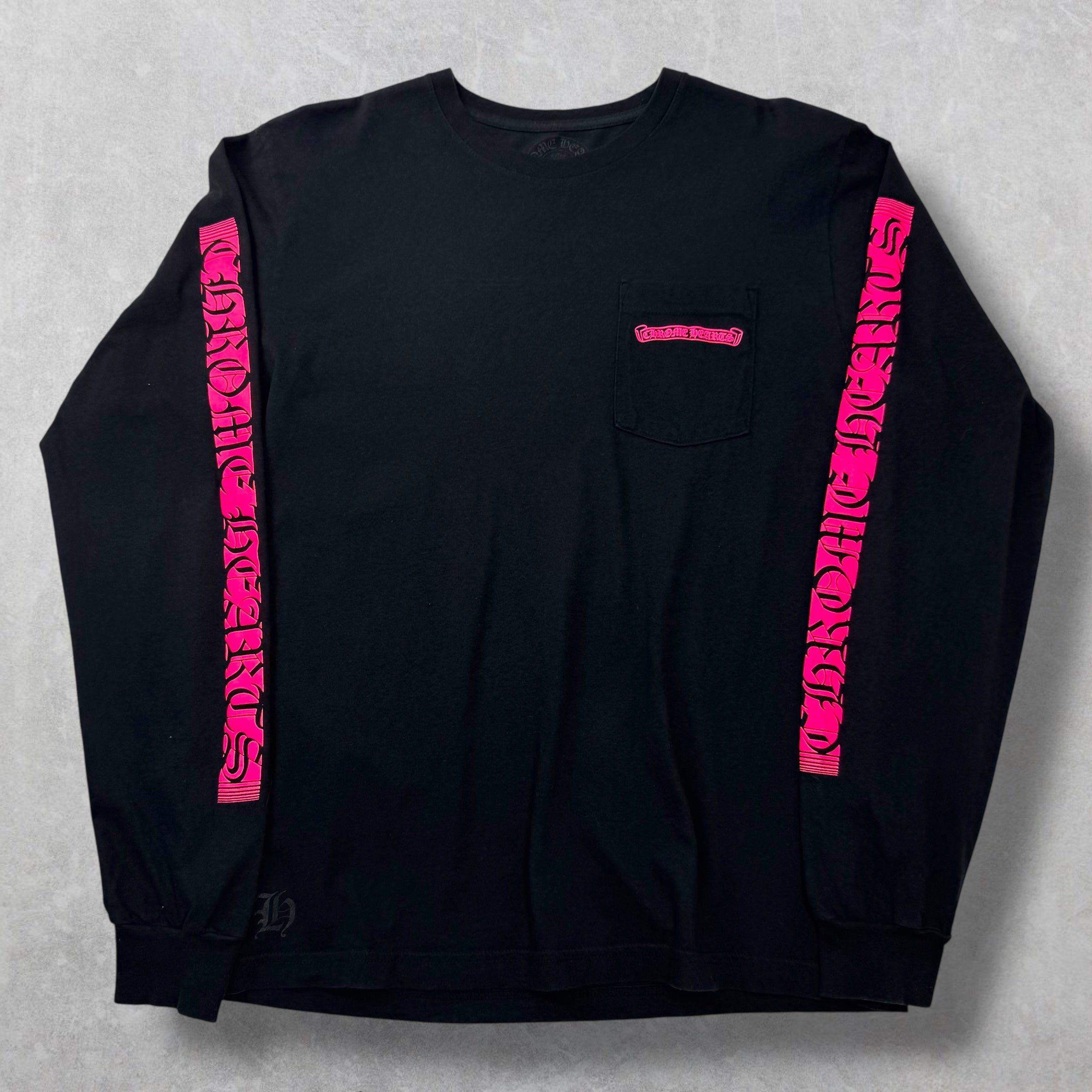 Chrome Hearts Chrome Hearts Neon Pink Stripe L/S L Size US L / EU 52-54 / 3 - 2 Thumbnail