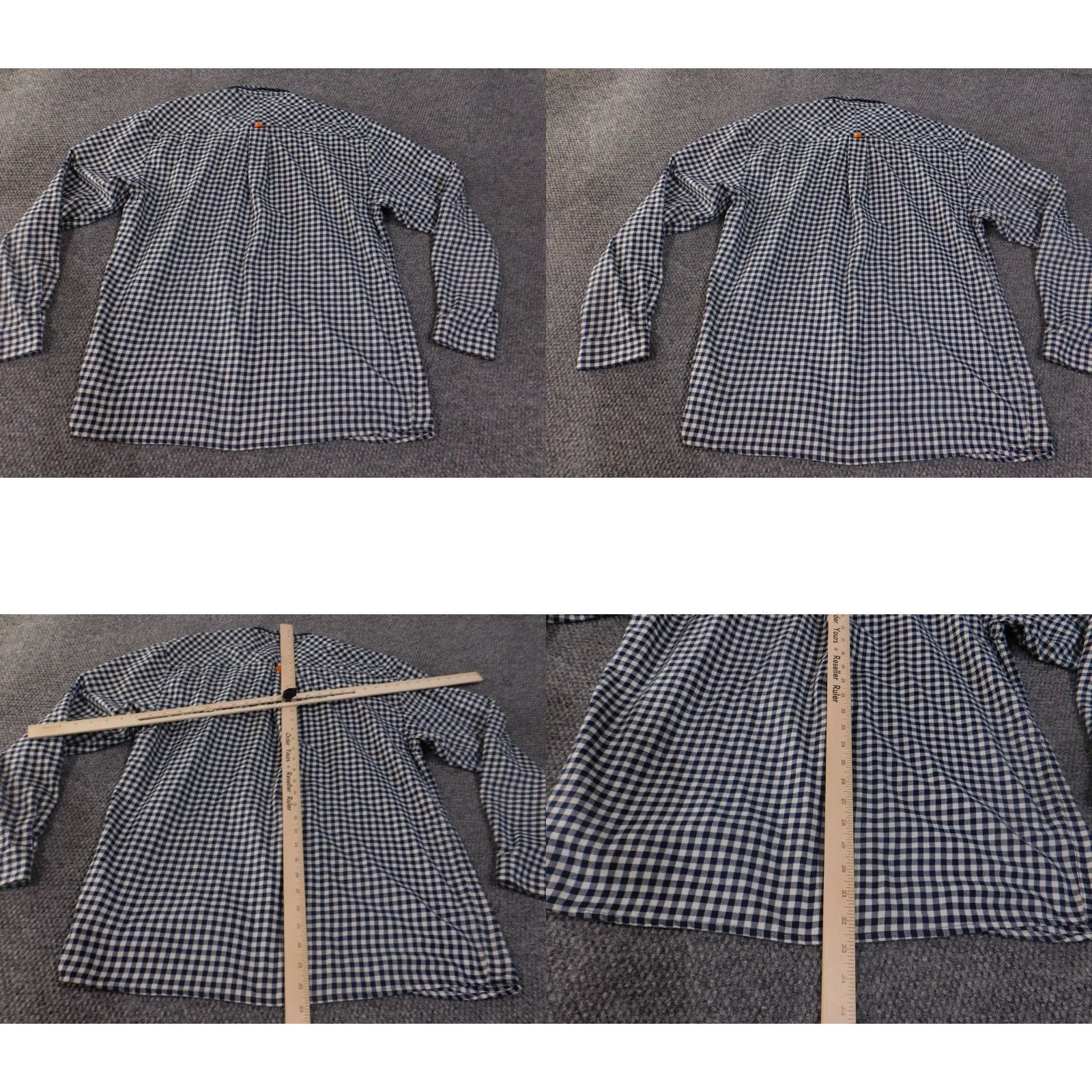Orvis Orvis Trout Bum Shirt Mens Large Blue White Gingham Check Flannel Shirt Button-Up Lightweight Outdoor Fishing Size US L / EU 52-54 / 3 - 9 Thumbnail