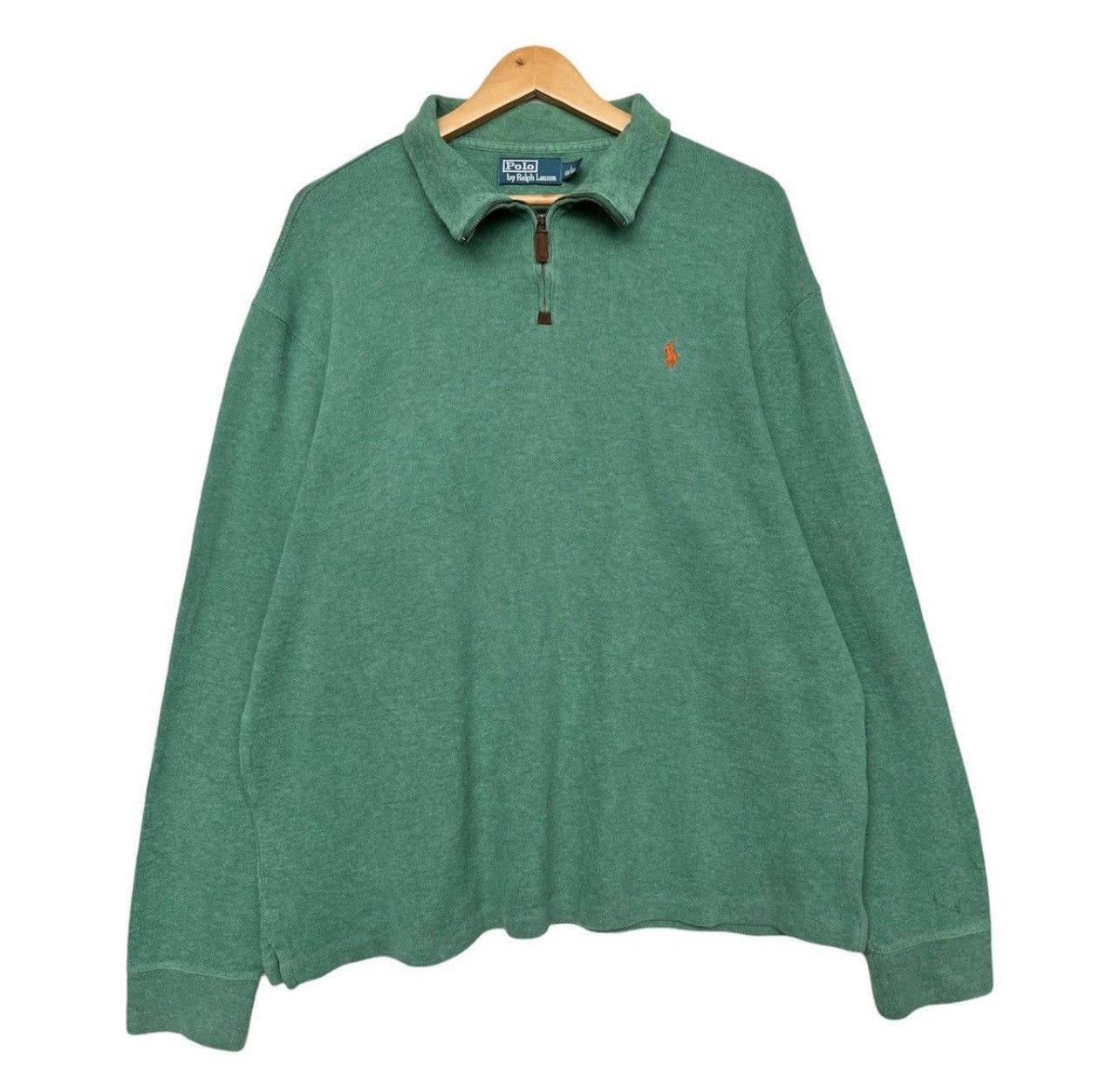 Polo Ralph Lauren Vintage Polo Ralph Lauren Green Half Zip Sweater Size M Size US L / EU 52-54 / 3 - 1 Thumbnail