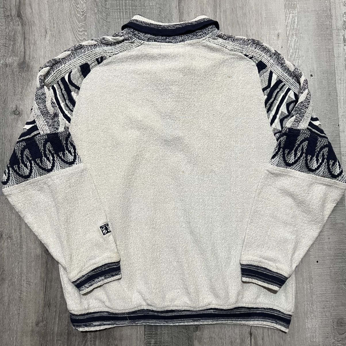 Tundra Canada × Vintage VTG Tundra Denver Broncos Textured Knit 90s NFL Sweater Size US M / EU 48-50 / 2 - 3 Thumbnail