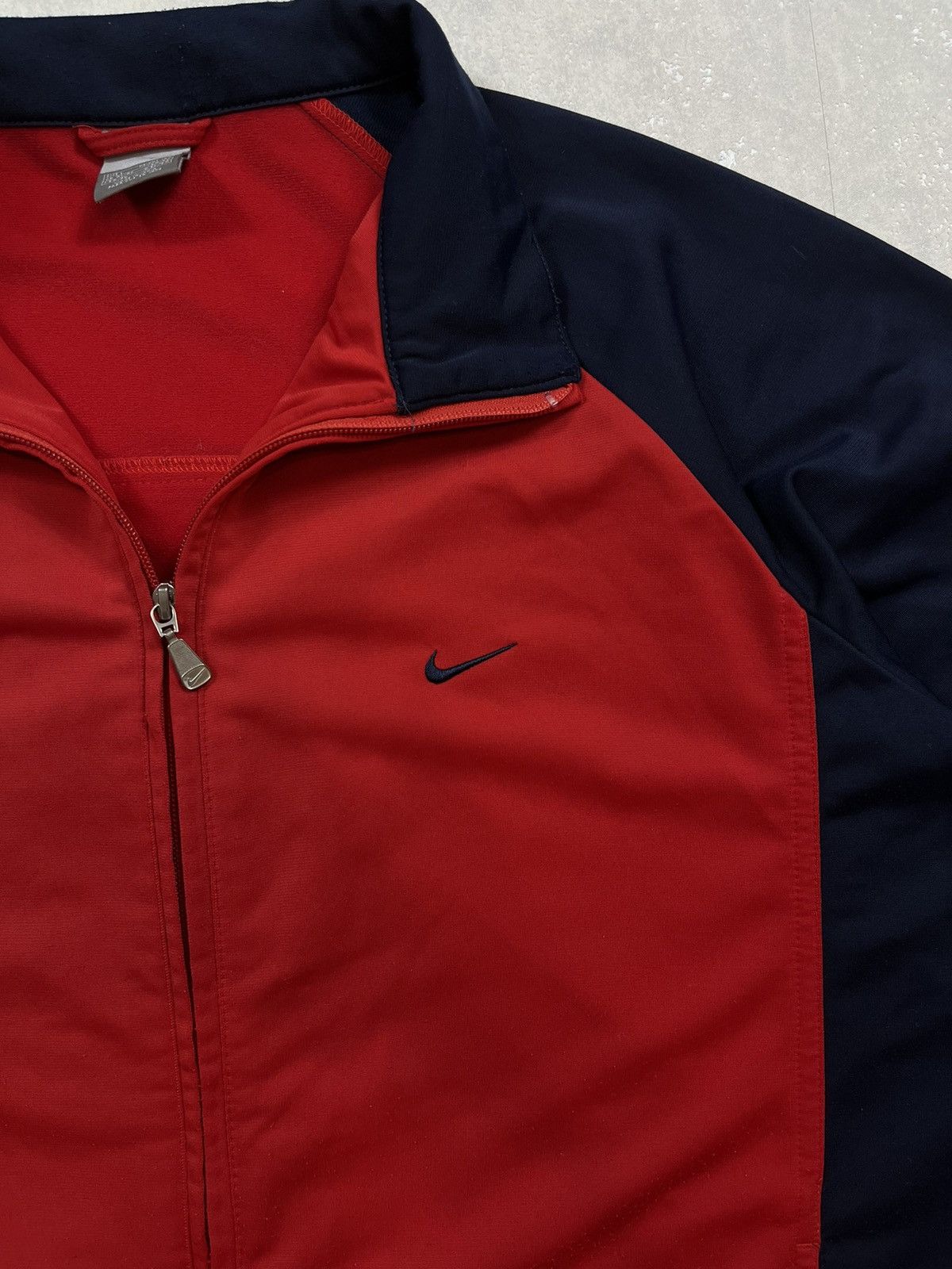 Nike × Vintage 90's NIKE RETRO Y2K SWOOSH LOGO TRACK JACKET Size US L / EU 52-54 / 3 - 2 Thumbnail