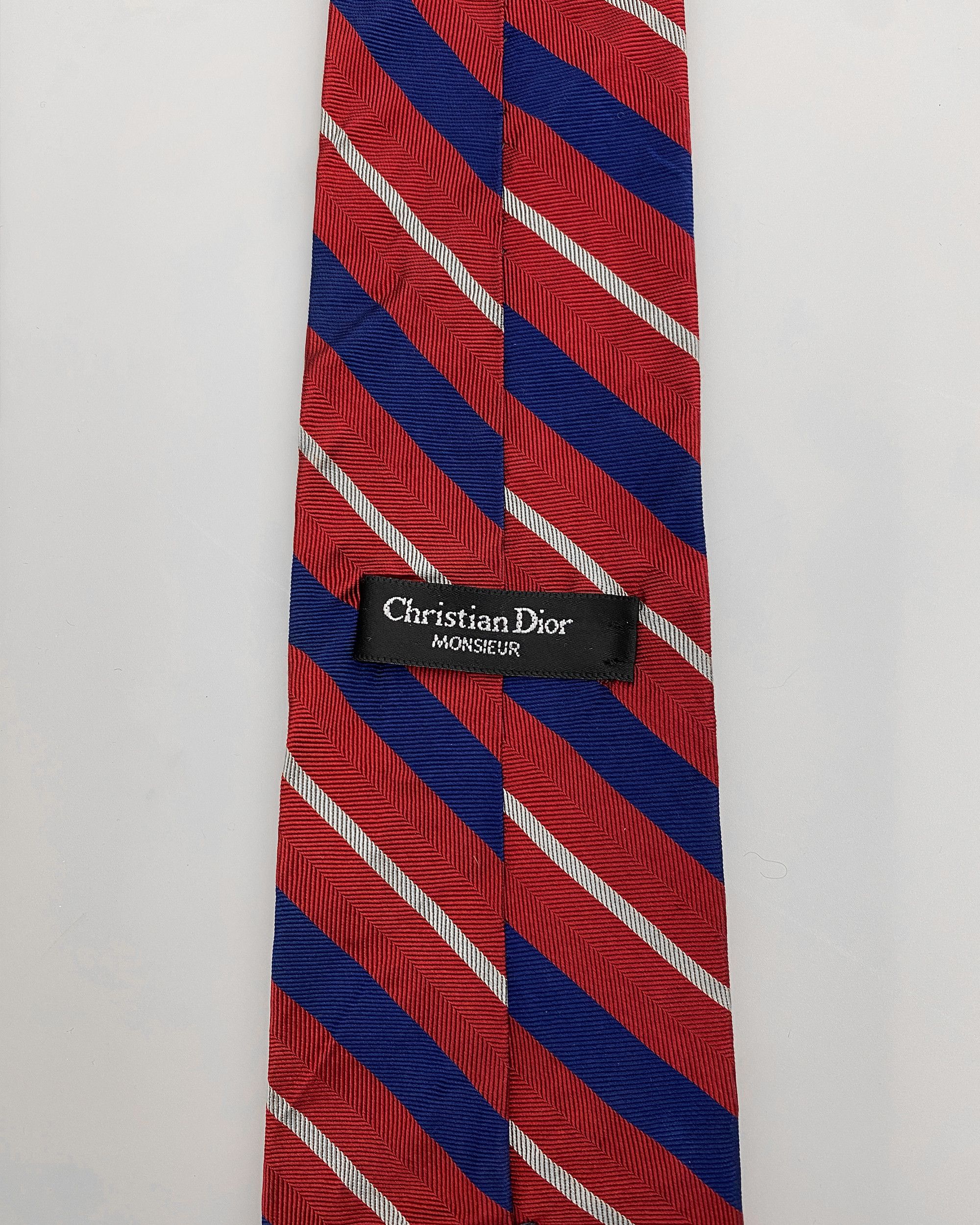 Christian Dior Monsieur 1990s Striped Tie Size ONE SIZE - 2 Thumbnail