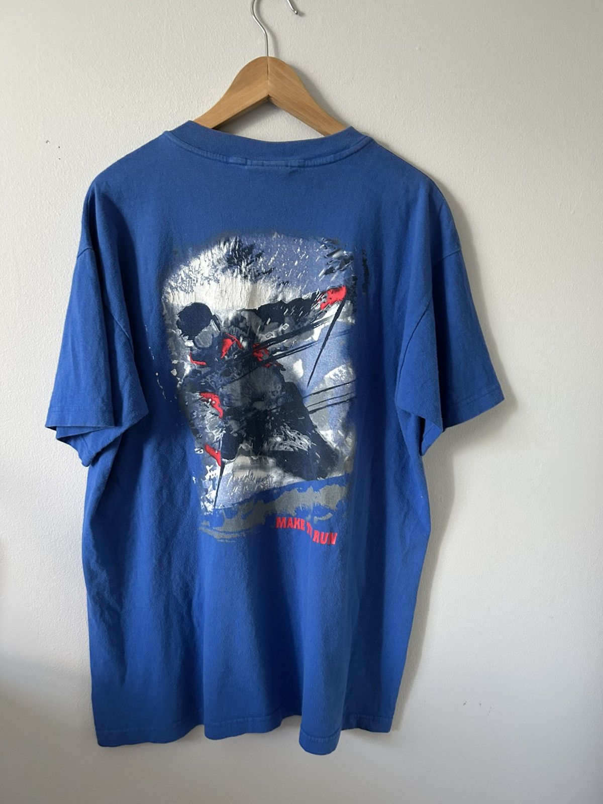 Marlboro Marlboro Men’s Ski T-Shirt Blue/White Size XL Size US XL / EU 56 / 4 - 2 Thumbnail