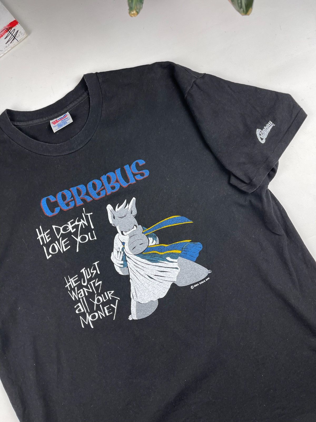 DC Comics Vintage 90s Cerebus Graphitti comics marvel dc T-Shirt Size US XL / EU 56 / 4 - 3 Thumbnail