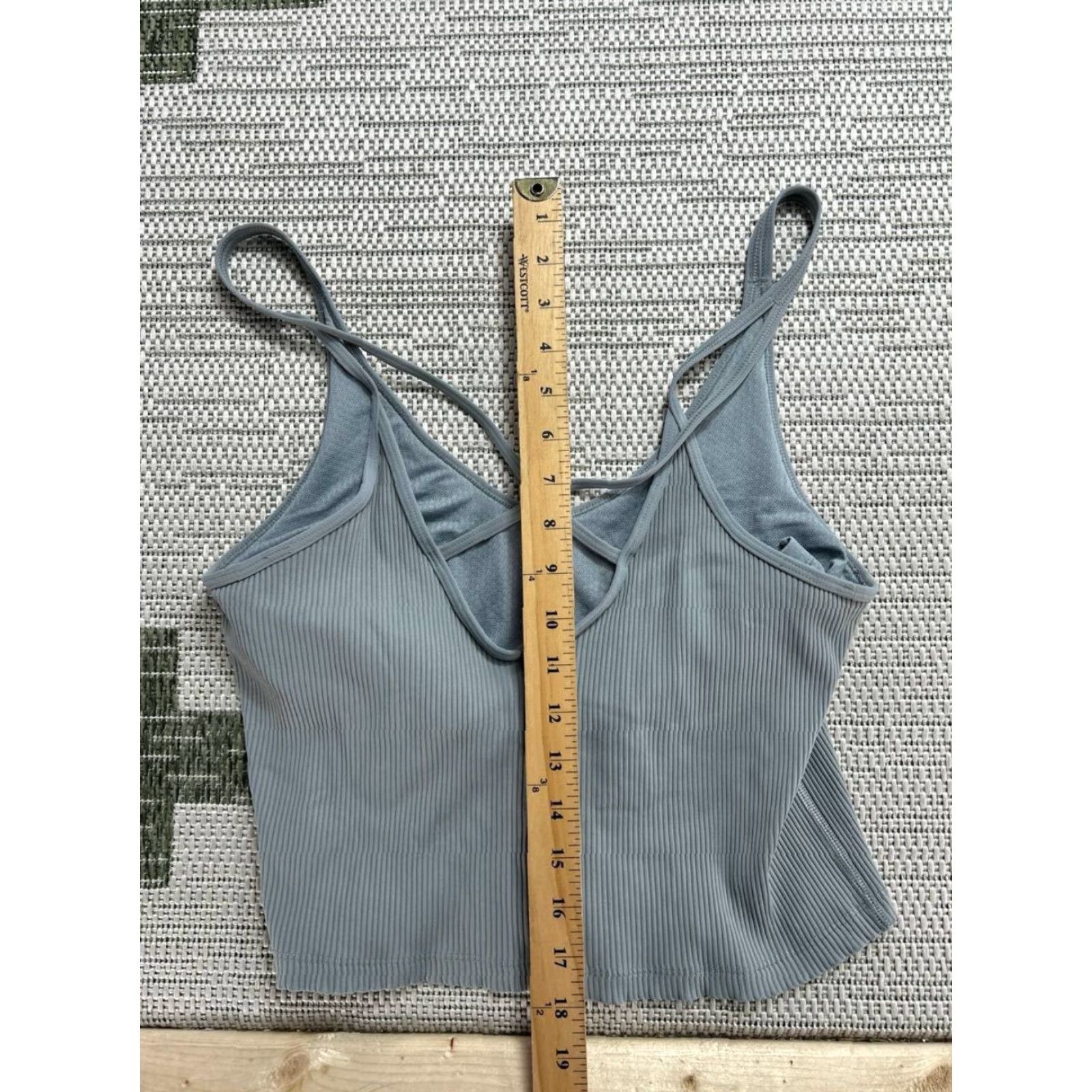 Vuori Vuori Tank Top Womens Xxs Blue Ribbed Yoga Pullover Size XXS / US 00 / IT 34 - 7 Thumbnail