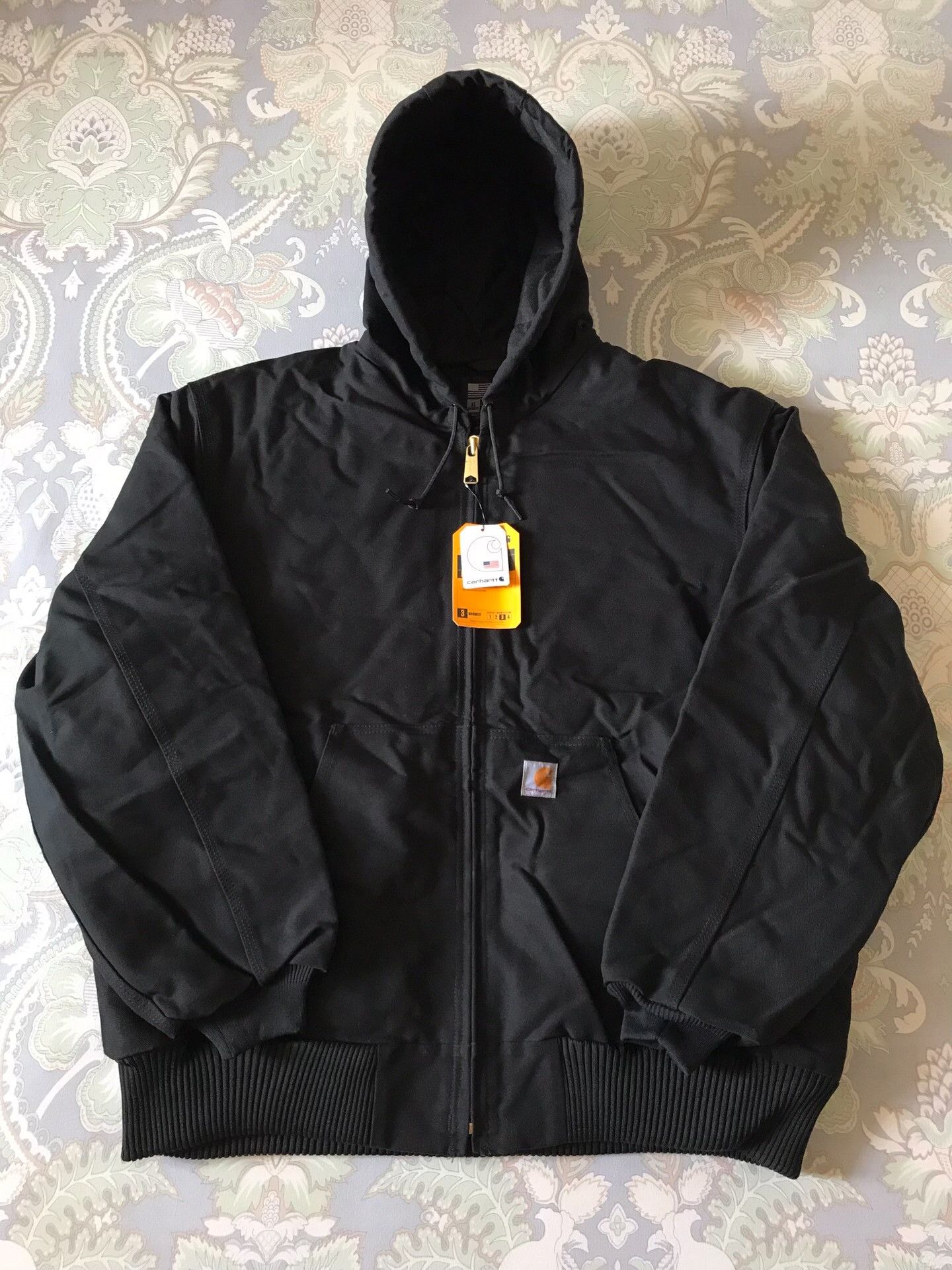 Carhartt Carhartt J140 Black XL Canvas Hooded Jacket Size US XL / EU 56 / 4 - 1 Thumbnail