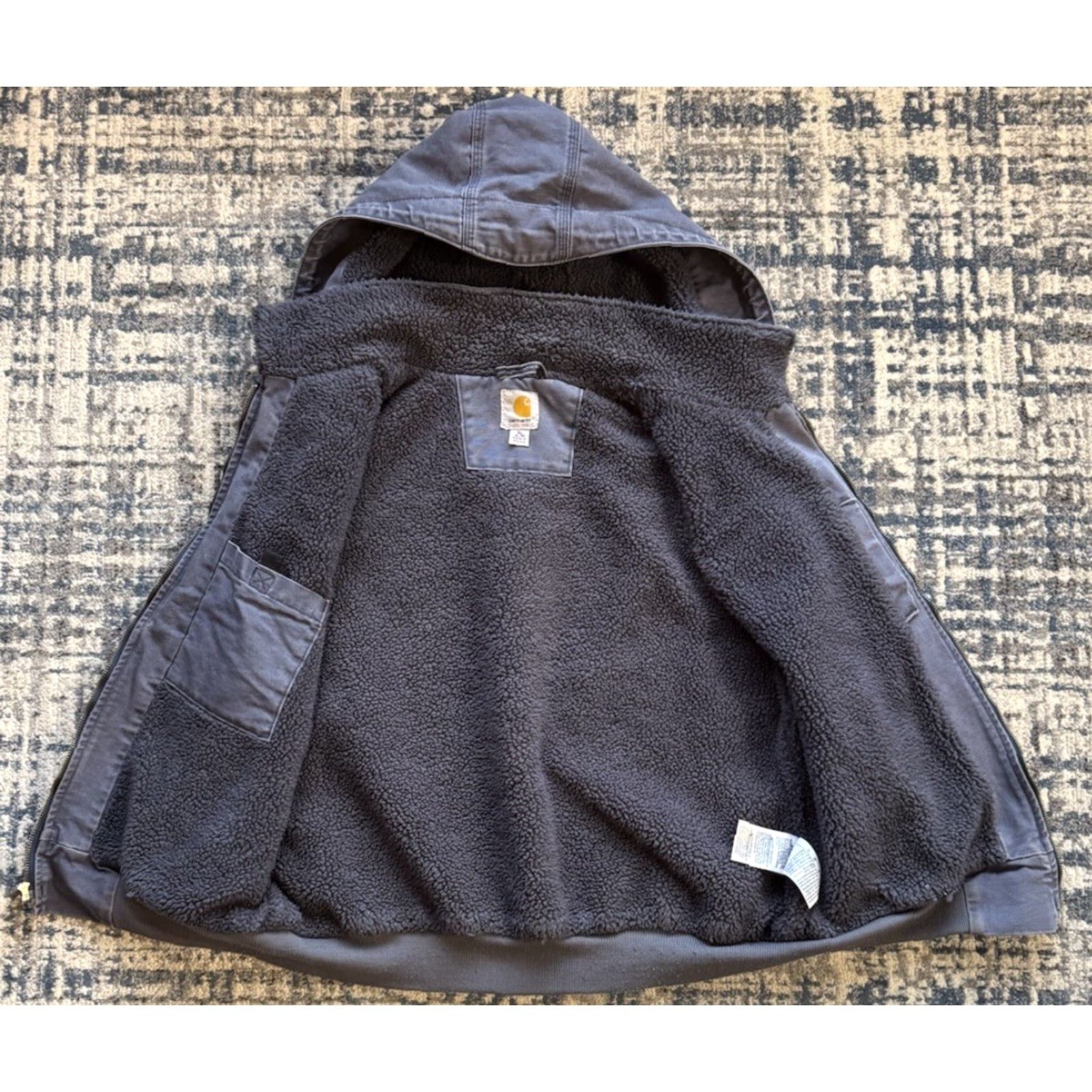 Carhartt Carhartt Vest Women’s Blue XL Weathered Washed Duck 102253-426 Worn Hooded Zip Mock-Style? Size XL / US 12-14 / IT 48-50 - 5 Thumbnail