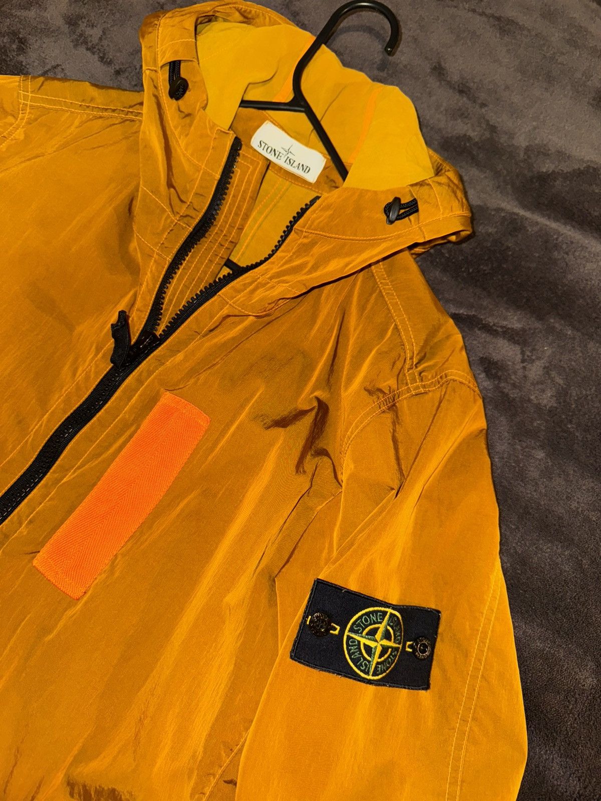 Stone Island Rare Stone Island Orange Nylon Metal Flock Jacket Size US M / EU 48-50 / 2 - 2 Thumbnail