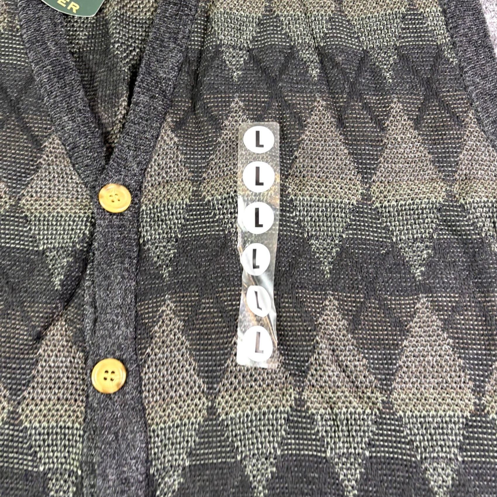 Vintage Hill & Archer Mens Argyle Knit V Neck Sleeveless Sweater Vest Large Size US L / EU 52-54 / 3 - 6 Thumbnail