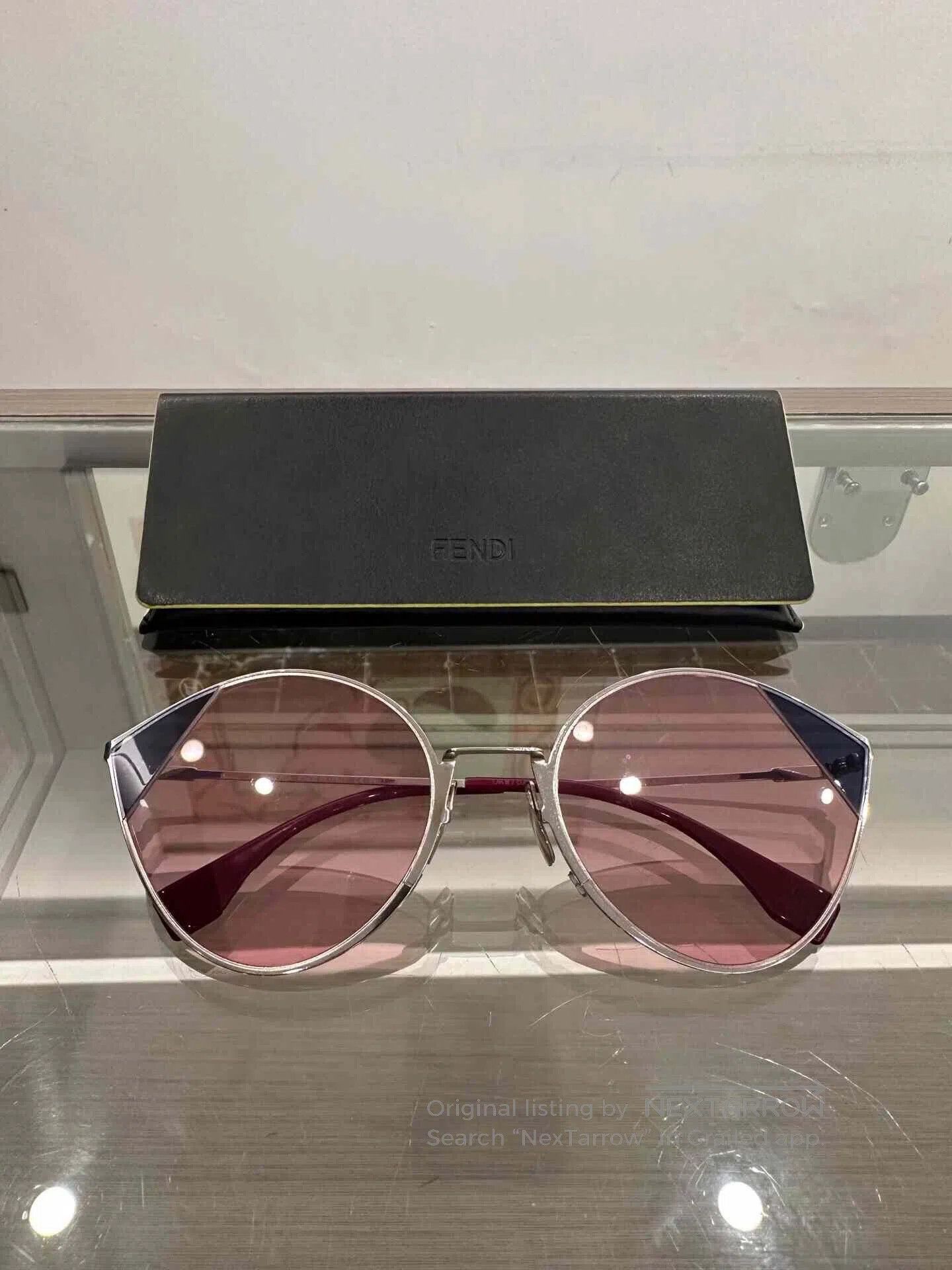 Fendi Fendi Pink Cat-Eye Sunglasses. Size ONE SIZE - 2 Thumbnail