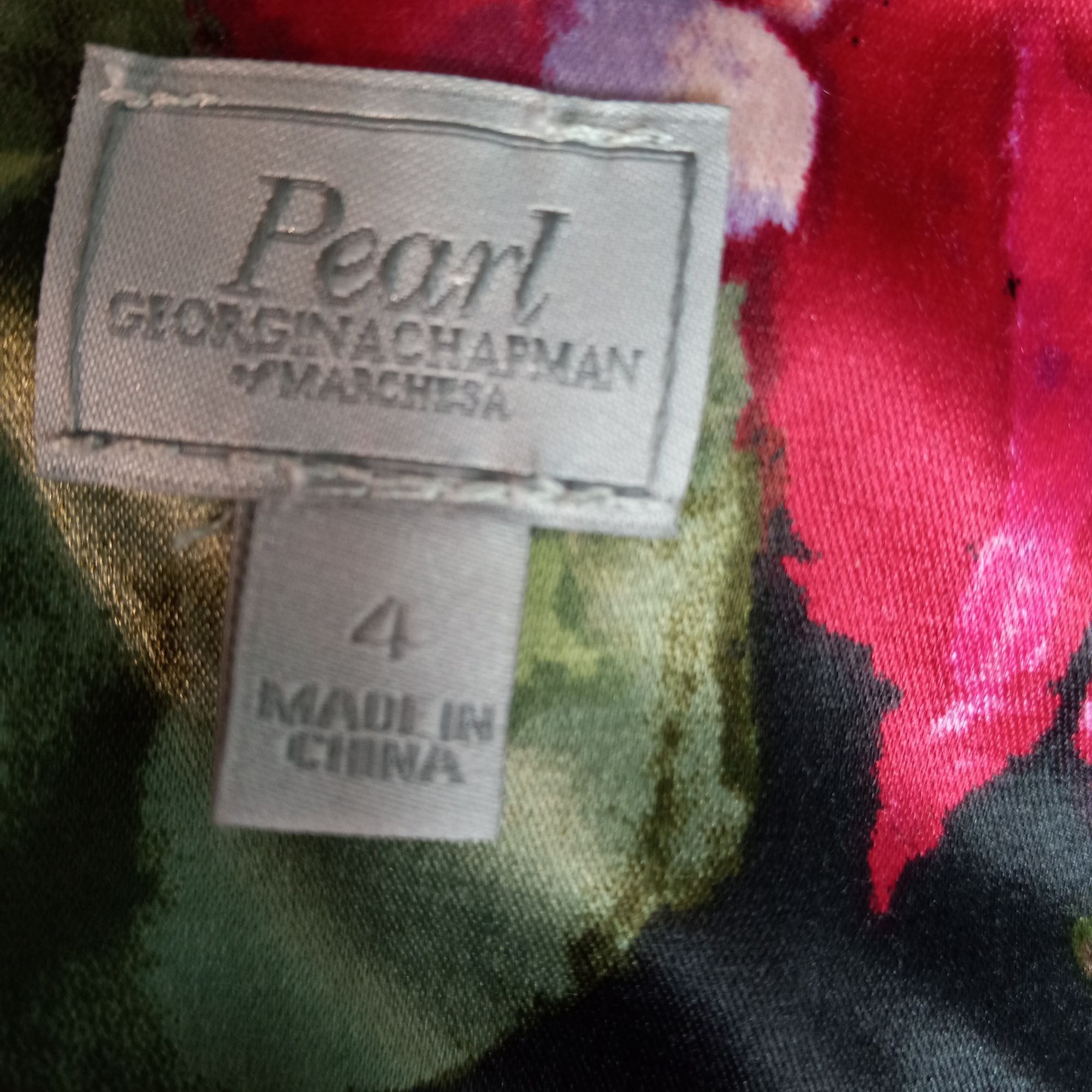Marchesa Pearl By Georgina Chapman of Marchesa Size 4 Dress Black Flo Size S / US 4 / IT 40 - 12 Thumbnail