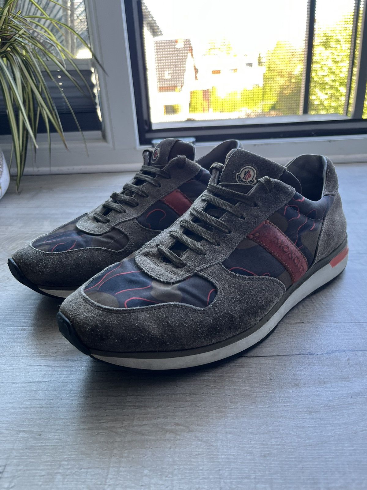 Moncler Moncler Montego Suede Vintage Sneakers Size US 8.5 / EU 41-42 - 2 Thumbnail
