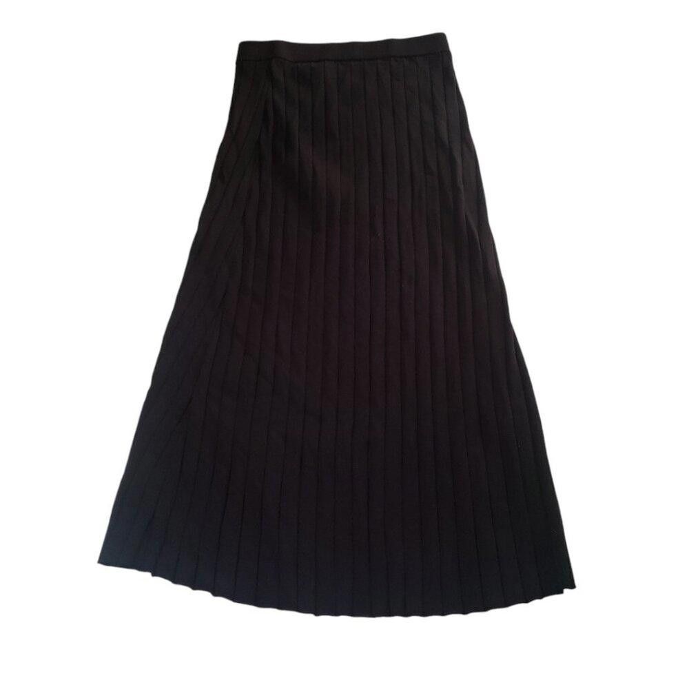 Designer CT1782 House of Harlow 1960 Black Maxi Ribbed Sweater Skirt Size 28" / US 6 / IT 42 - 3 Thumbnail