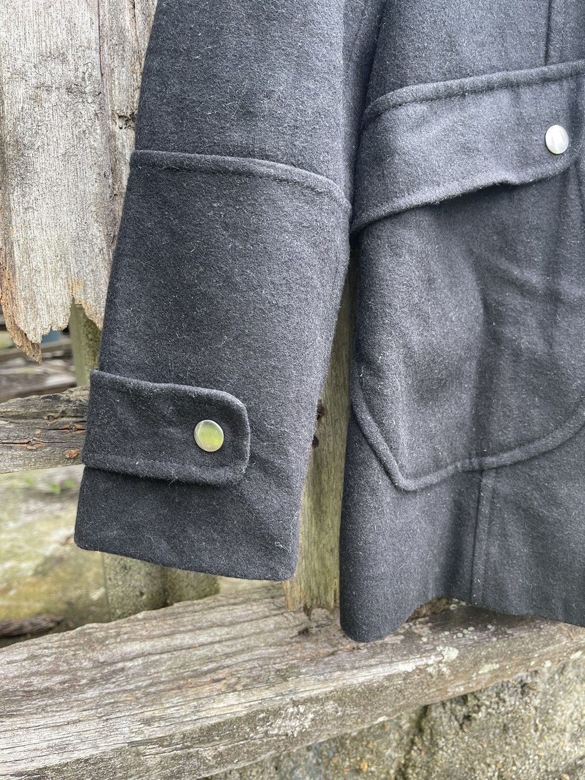 Designer Clockhouse Wool Blend Toggle Coat — Black (M) Size US M / EU 48-50 / 2 - 7 Thumbnail