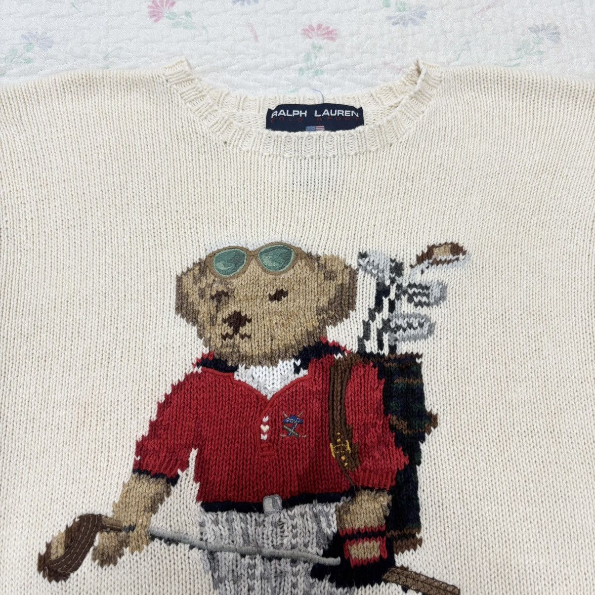 Polo Ralph Lauren 90s Vintage Polo Ralph Lauren Sport Bear Golf Knit Sweater Size US S / EU 44-46 / 1 - 2 Thumbnail