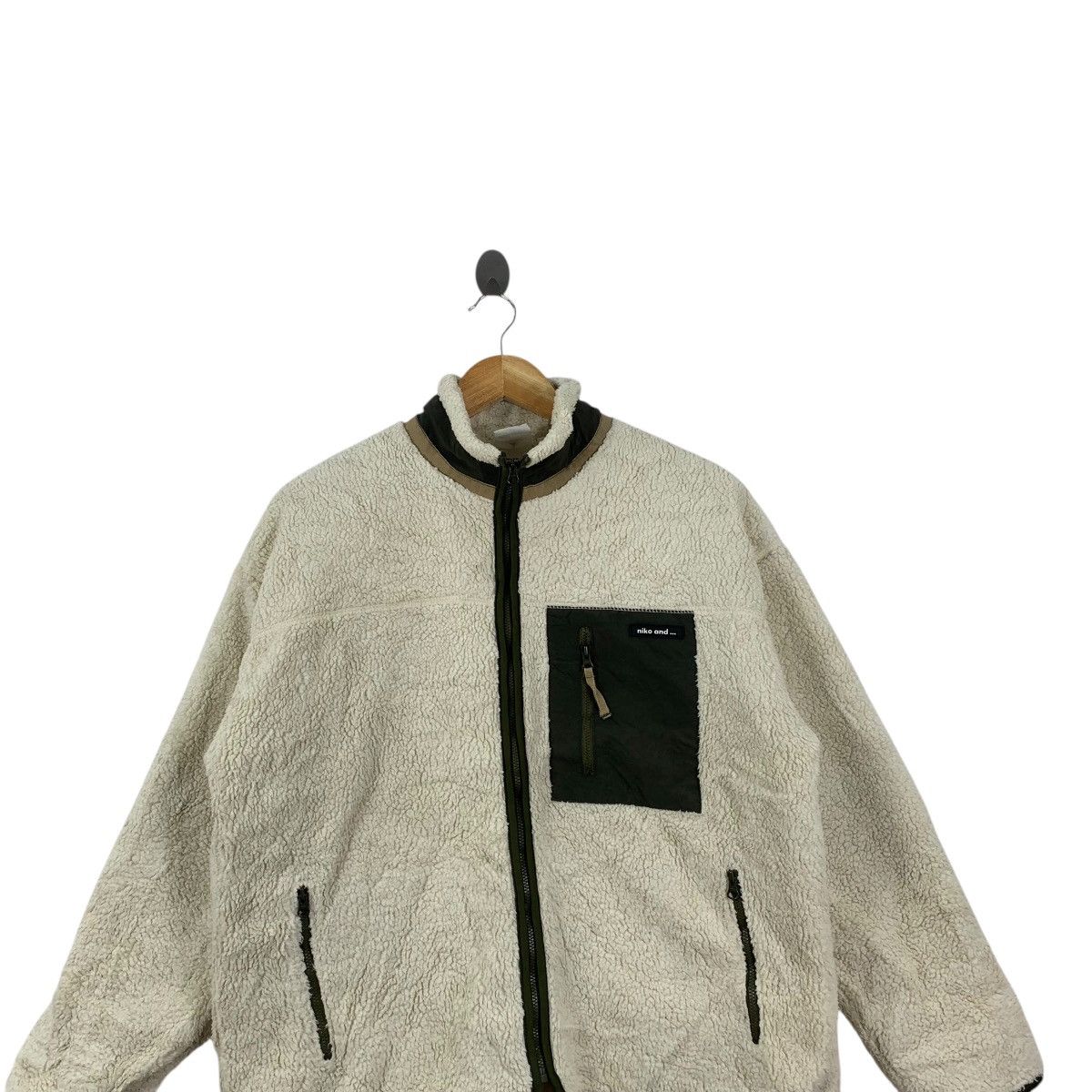 Vintage NIKO AND … Retro X Pocket Outdoor Sherpa Fleece Jacket Deep Size US M / EU 48-50 / 2 - 2 Thumbnail
