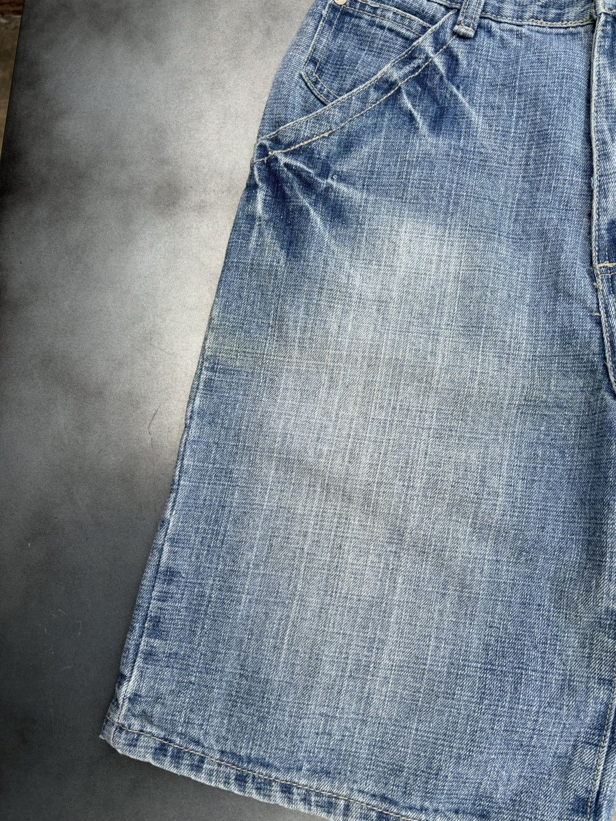 JNCO × Makaveli × Vintage Vintage Tupac Jean Shorts Makaveli Jorts Baggy Loose 90s Size US 29 - 6 Thumbnail