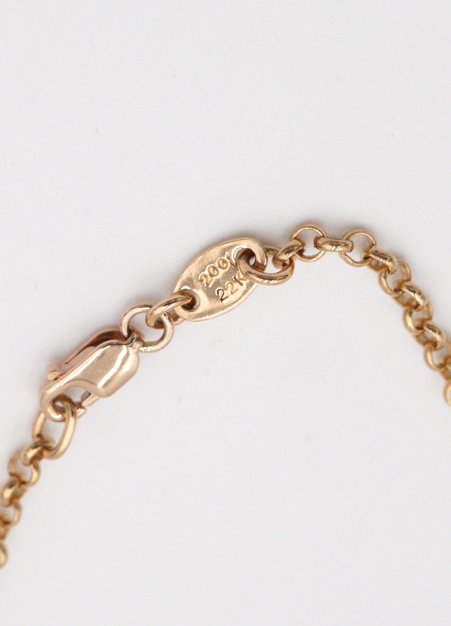Chrome Hearts Chrome Hearts 22K Gold Emerald Safety Pin Necklace Size ONE SIZE - 10 Thumbnail